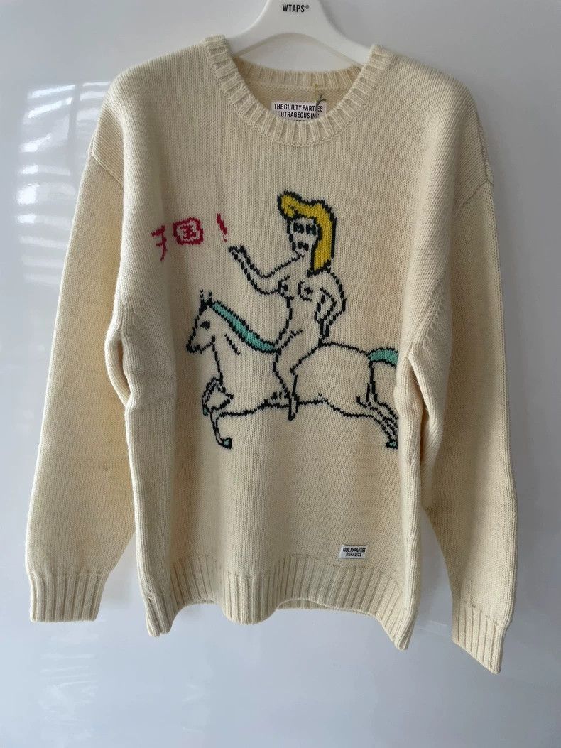 トップス WACKO MARIA/ROSE JACQUARD SWEATER