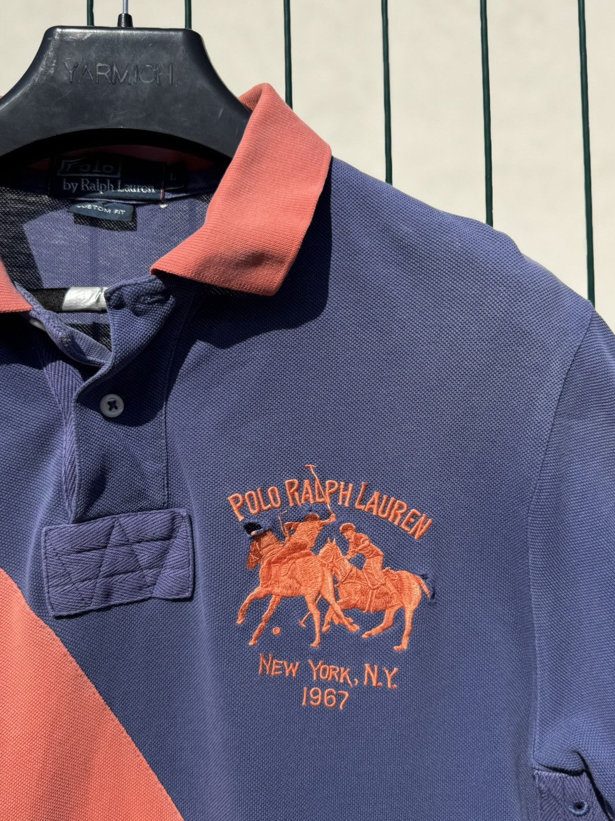 Polo Ralph Lauren Vintage 90s Polo Ralph Lauren New York 1967 Polo Shirt Size US L / EU 52-54 / 3 - 4 Thumbnail