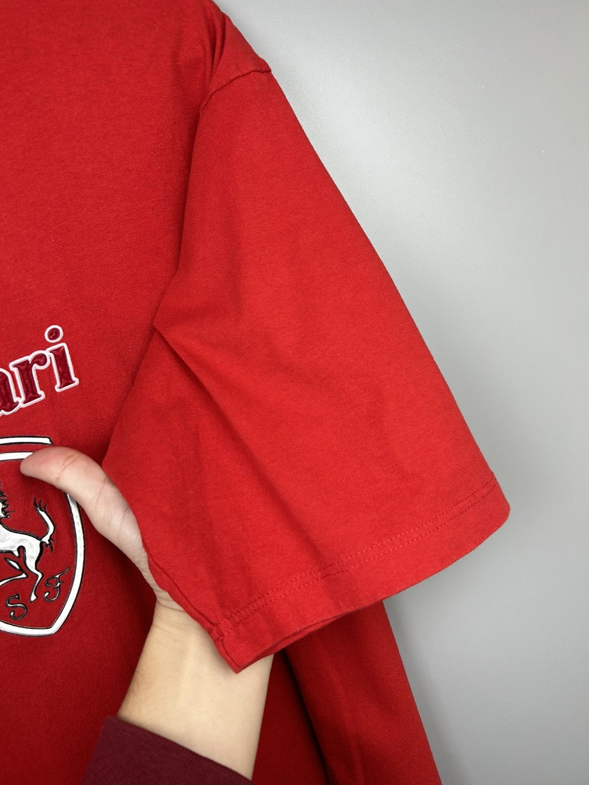 Vintage Vintage Ferrari Logo T shirt 90s Size US L / EU 52-54 / 3 - 7 Thumbnail