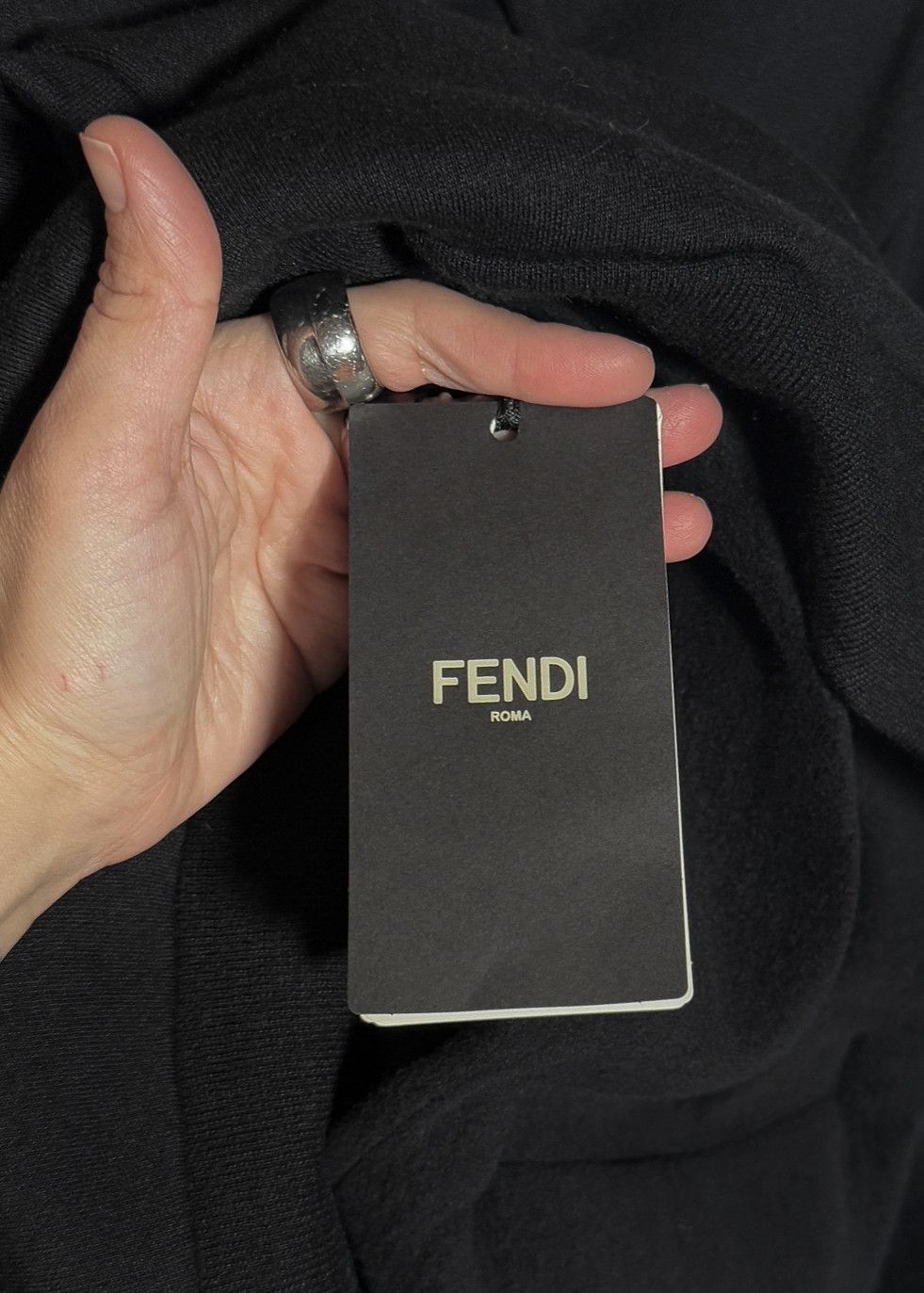 Fendi Fendi Black FF Zucca Logo Bands Hoodie Size US XXL / EU 58 / 5 - 8 Thumbnail