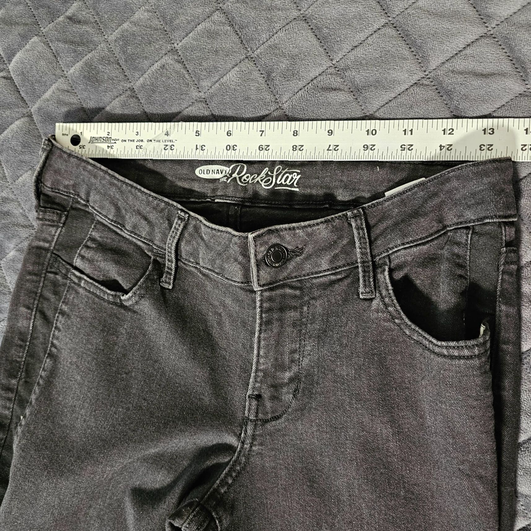 Old Navy Old Navy Jeans Women Skinny Adult 10 Black Dark Wash Womens Size 32" / US 10 / IT 46 - 5 Thumbnail