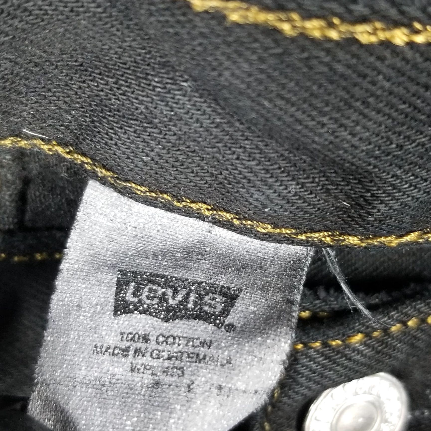 Levi's Levi's 501 Denim Shorts Womens 32 Black Button Fly Cut-Off Distressed Grunge - Vintage? No Size 24" / US 00 / IT 34 - 5 Thumbnail