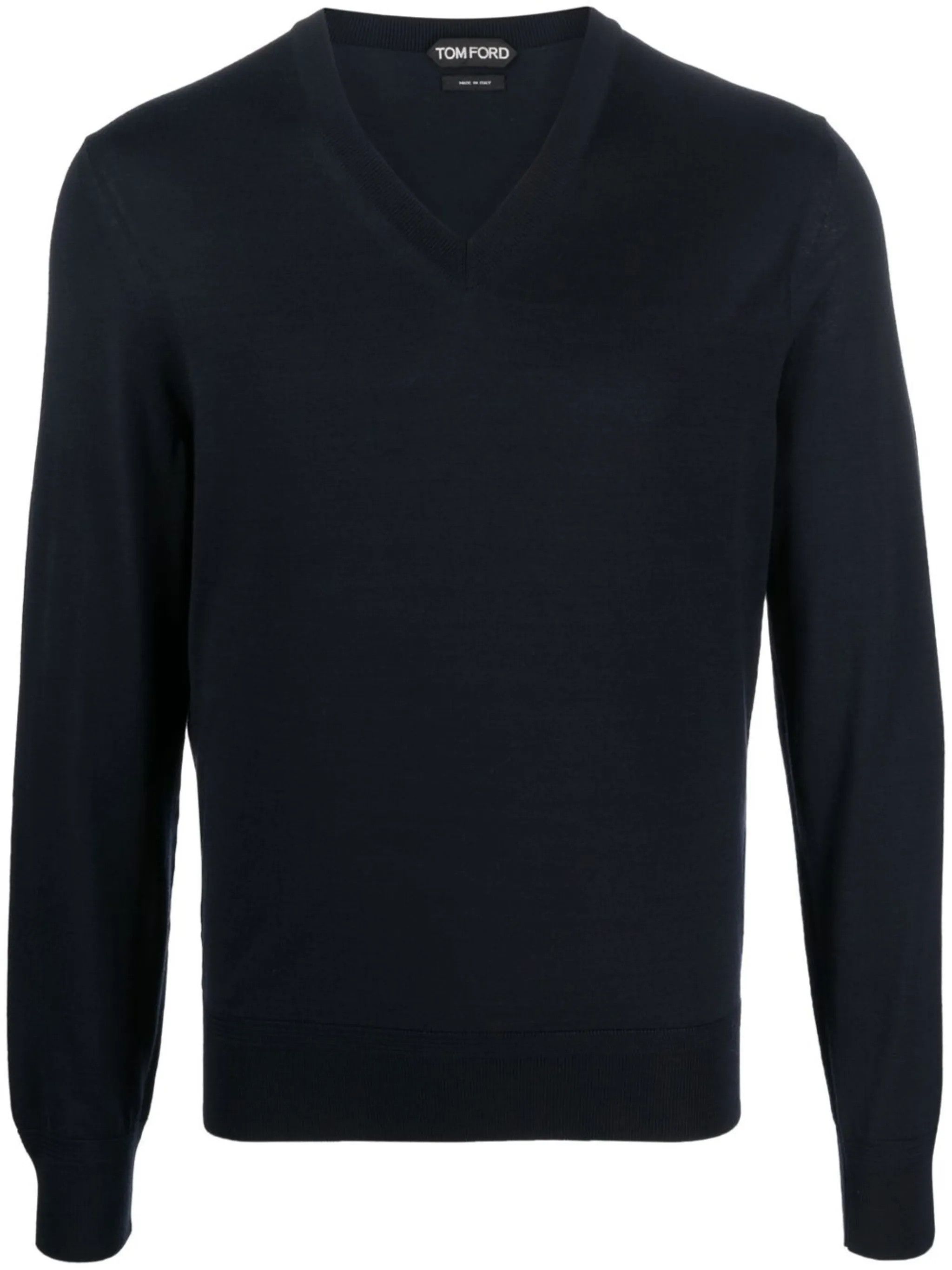Tom Ford o1w1db10125 TFK100 Sweater in Navy Blue Size US L / EU 52-54 / 3 - 1 Thumbnail