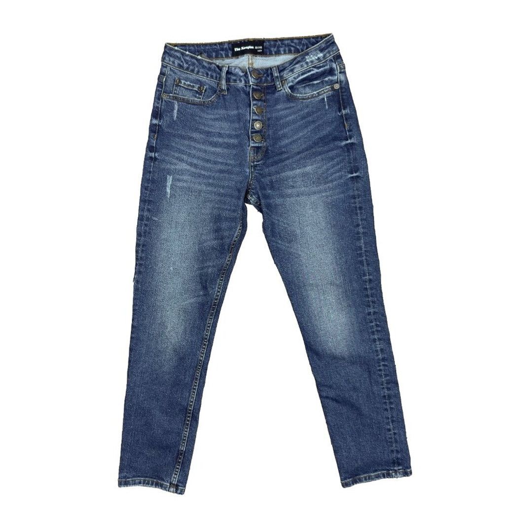 The Kooples THE KOOPLES Lizy High-Rise Slim Whiskered Straight Leg Jeans Size 28" / US 6 / IT 42 - 4 Thumbnail