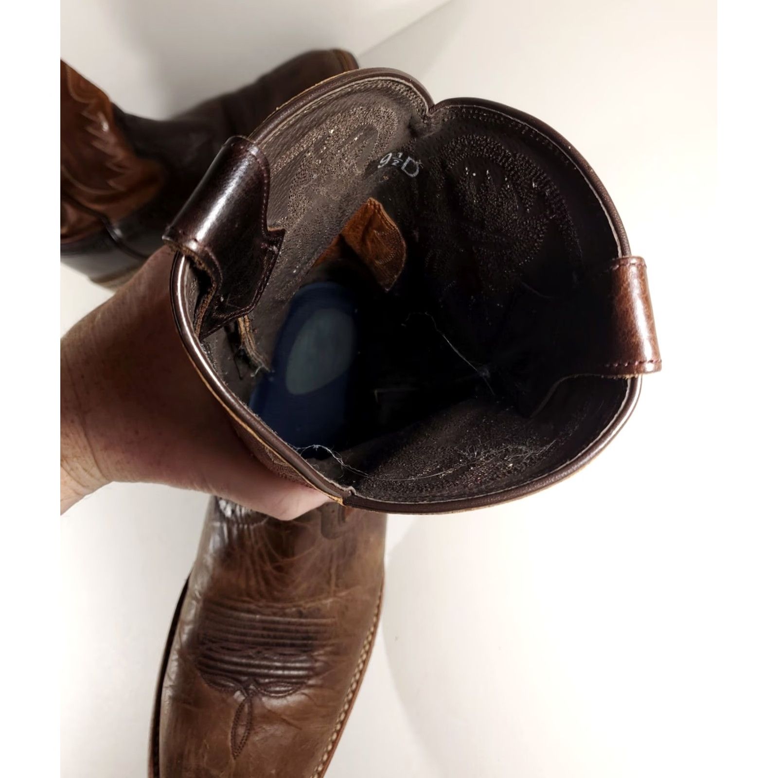 Ariat Ariat Quickdraw Boots Leather Cowboy Western Brown Mens 9.5 Boots Mens Brown 9.5 Ariat Quickdraw Western Cowboy Leather Shoes Size US 10 / EU 43 - 7 Thumbnail