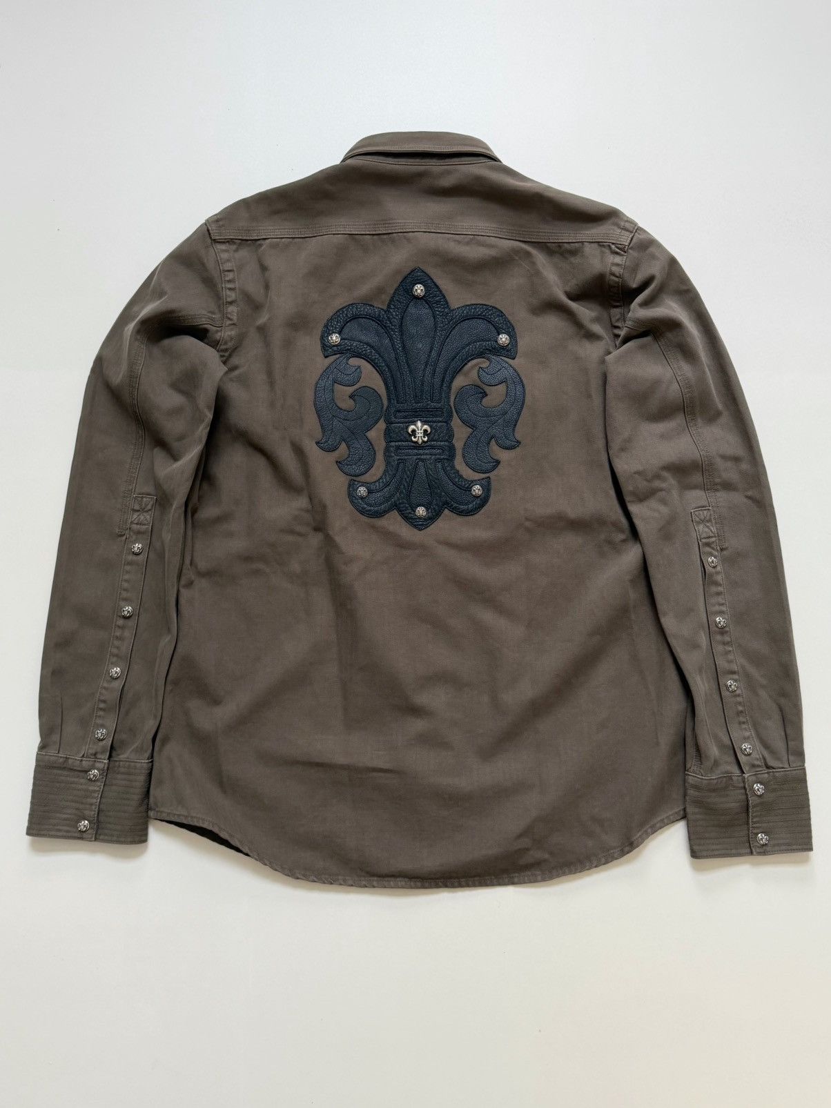 Chrome Hearts Chrome Hearts Fleur Patch Work Dog Jacket Size US L / EU 52-54 / 3 - 1 Thumbnail