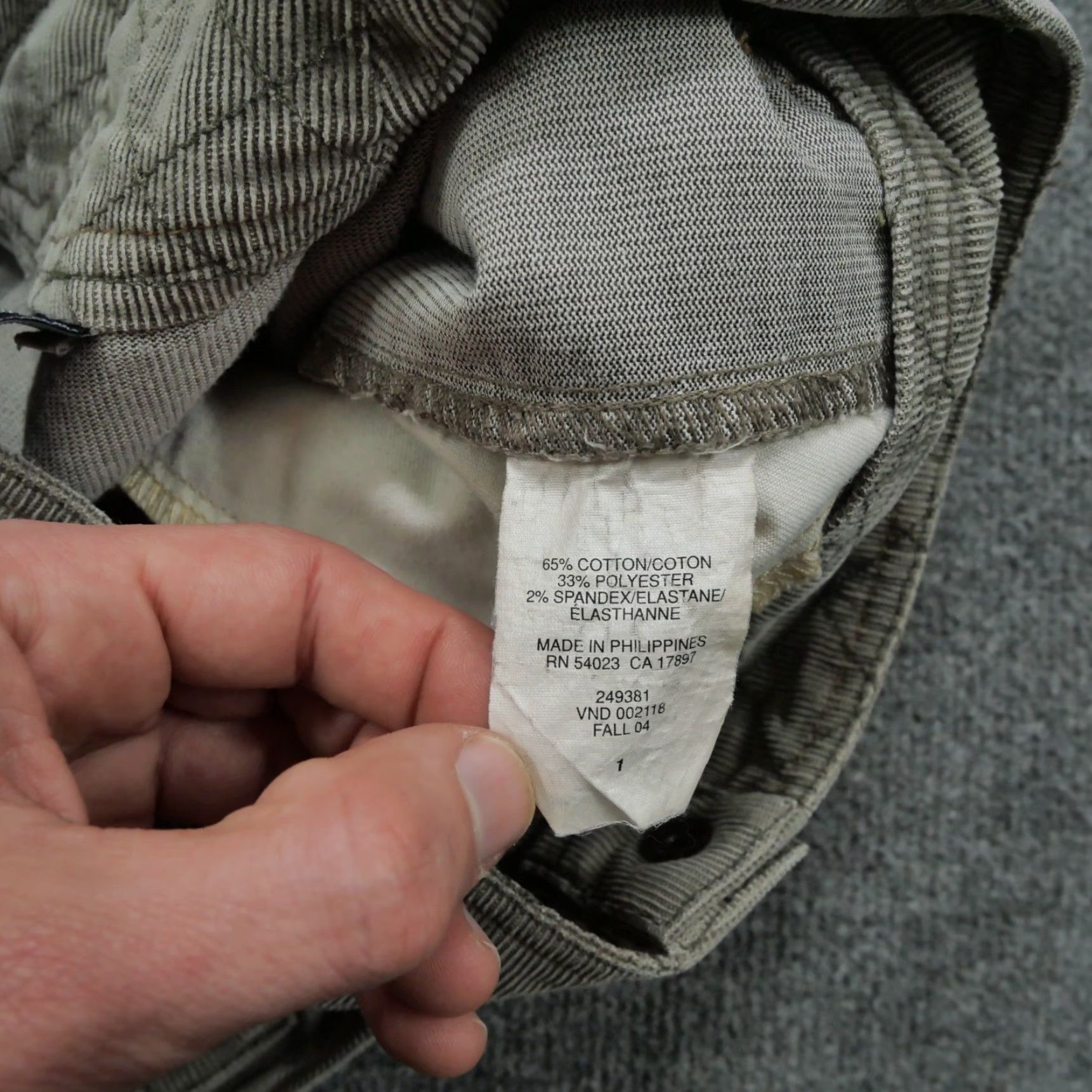 Gap VINTAGE Gap Skirt Womens 1 28 Gray Corduroy Snap Y2K Casual Short Pencil Style Skirt Womens Size 25" / US 0 / IT 36 - 7 Thumbnail