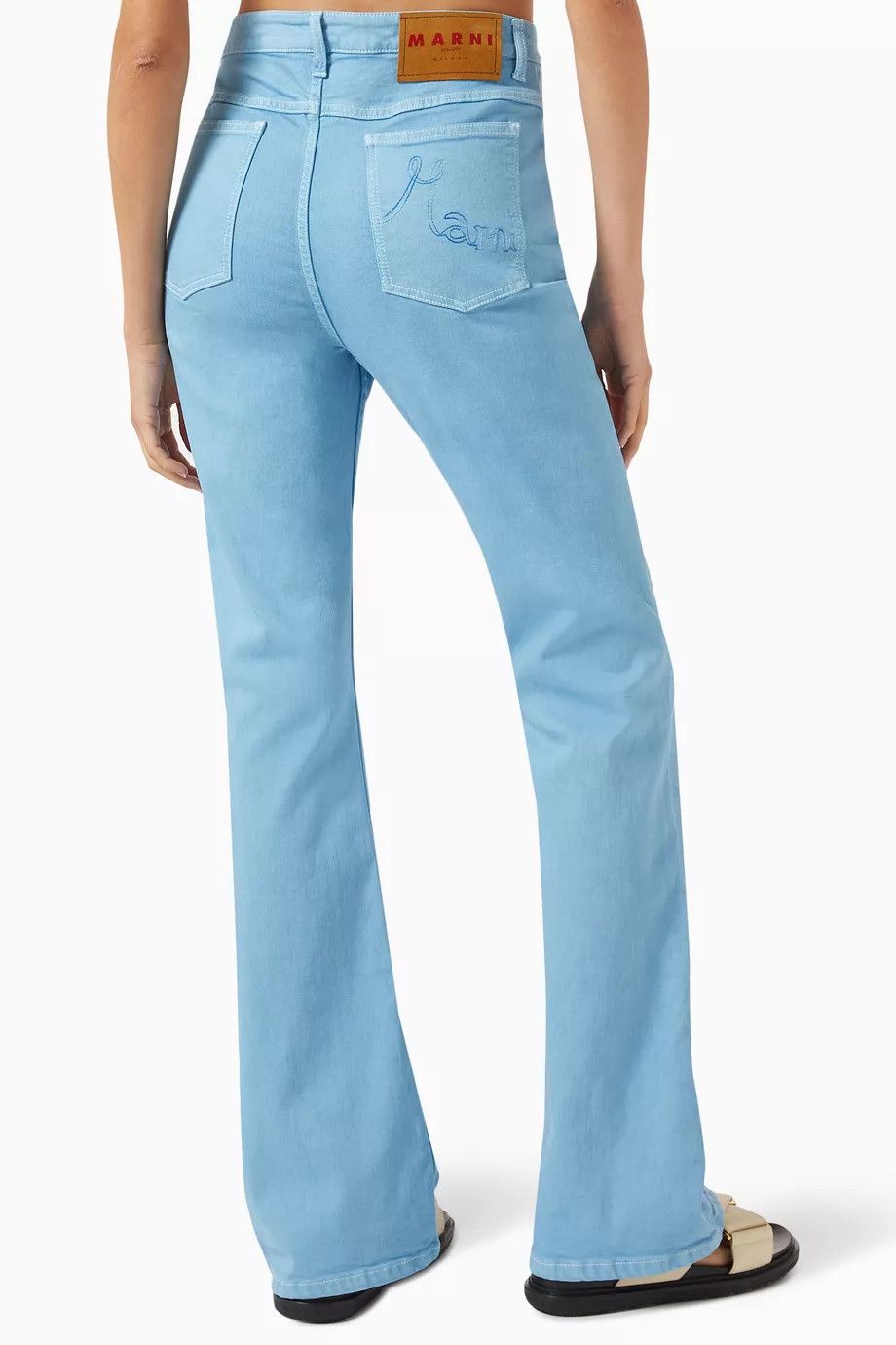 Marni o1y1125 Denim Pant in Azure Size 28" / US 6 / IT 42 - 3 Thumbnail