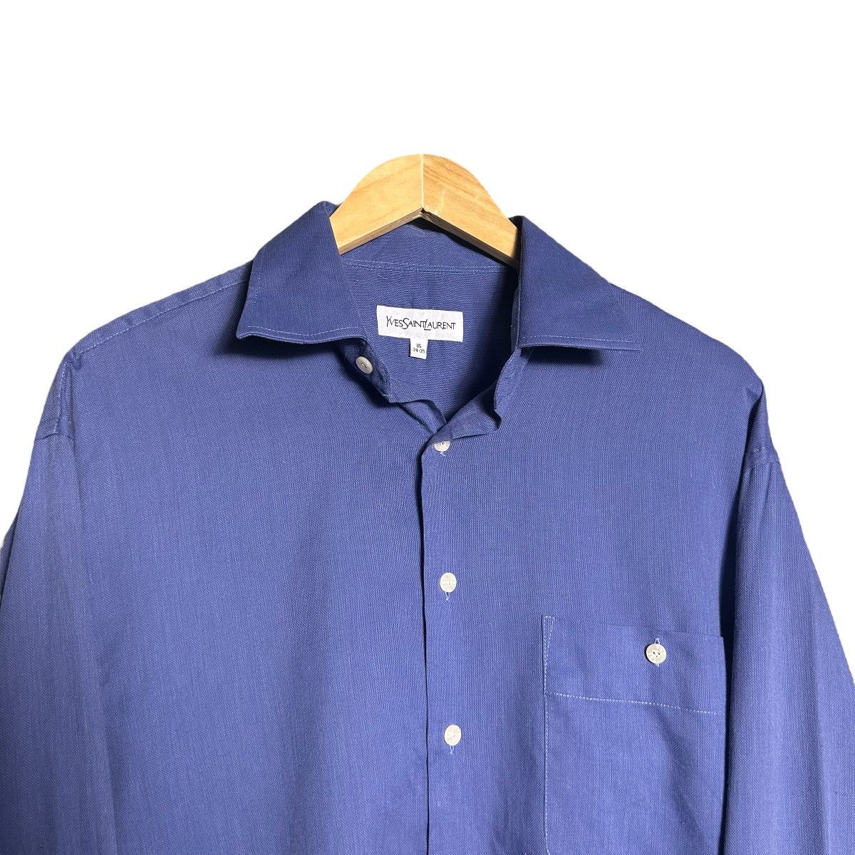 Yves Saint Laurent Vintage Yves Saint Laurent Button Shirt Size US L / EU 52-54 / 3 - 3 Thumbnail