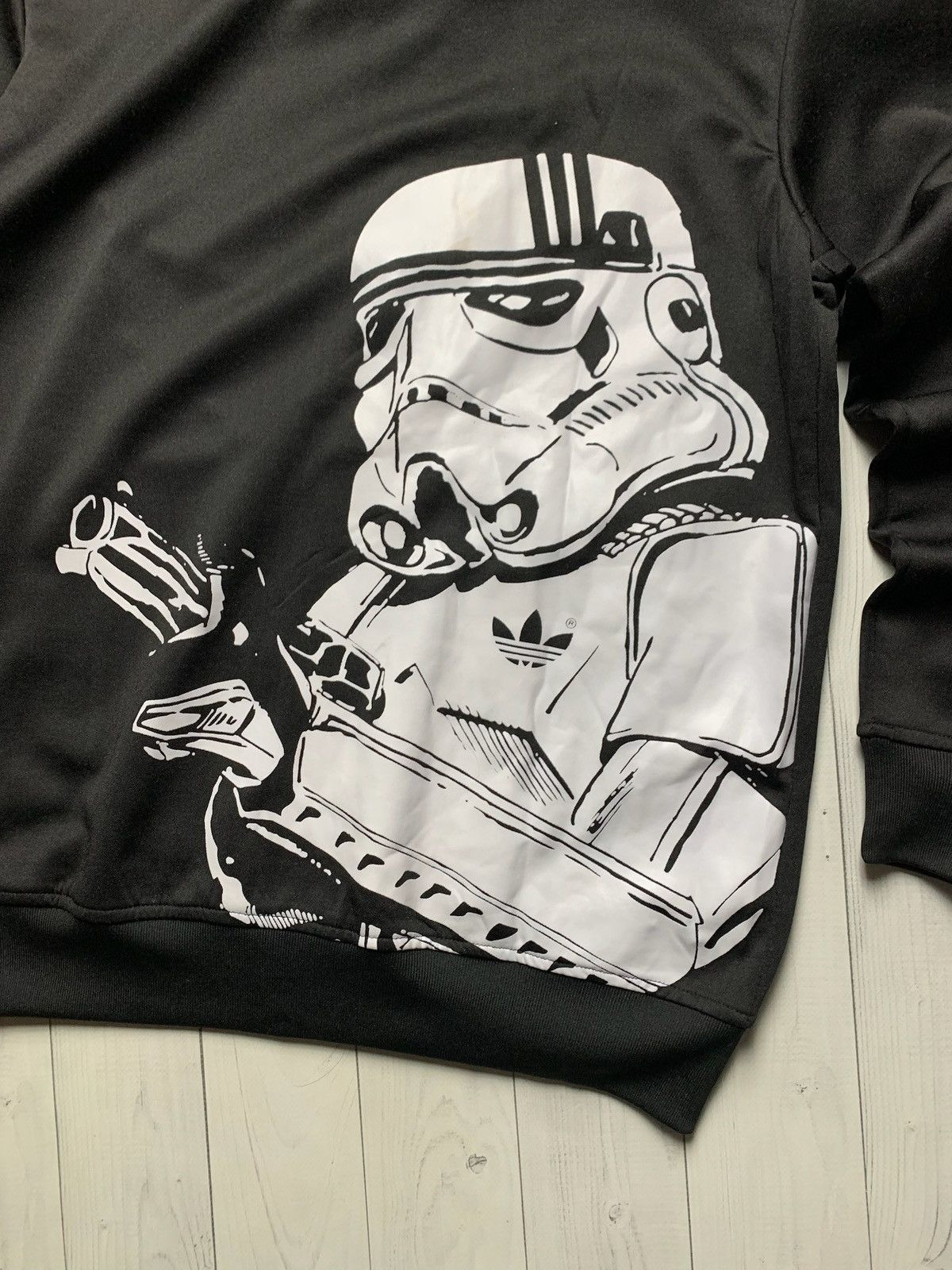 Adidas × Star Wars × Vintage Vintage Adidas x Star Wars zip hoodie size L black rare Size US L / EU 52-54 / 3 - 10 Thumbnail