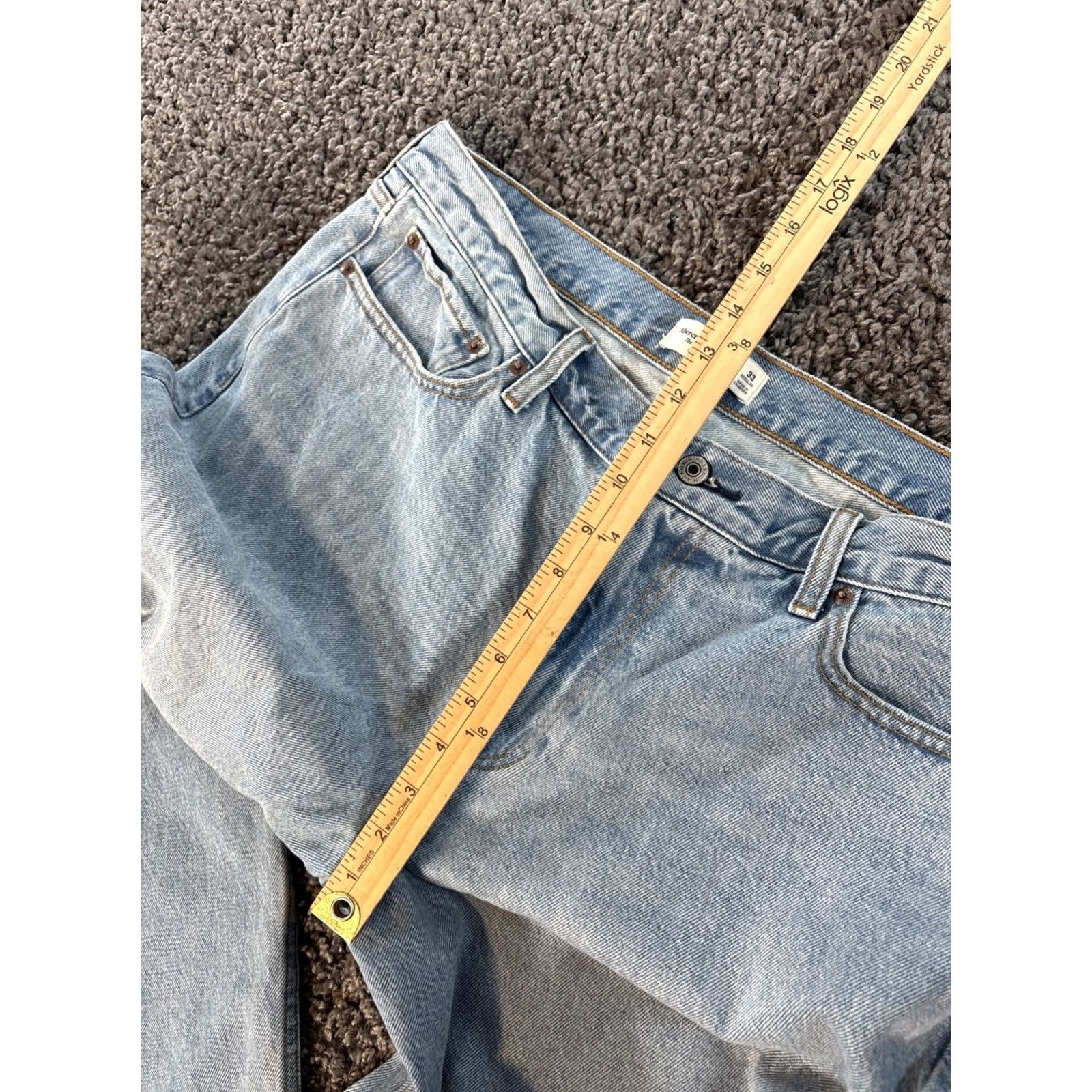 Abercrombie & Fitch VINTAGE Abercrombie & Fitch The Slouchy Mid Rise Jean Womens 36x28 Baggy Wide Blue 36 Inseam 28 90s Womens Jeans Wide-Leg Azul? Size 25" / US 0 / IT 36 - 5 Thumbnail