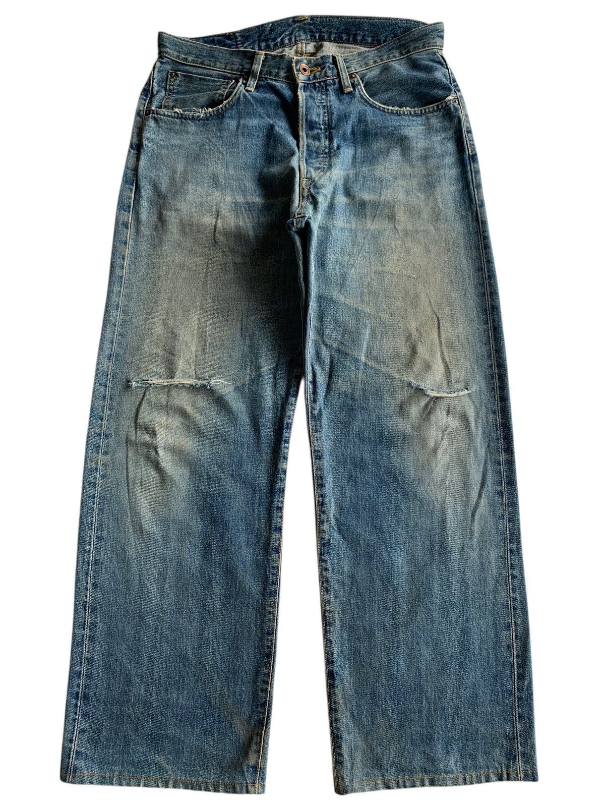 Other VINTAGE EDWIN 505X RUSTY SELVEDGE JAPANESE DISTRESSED DENIM Size US 33 - 1 Thumbnail