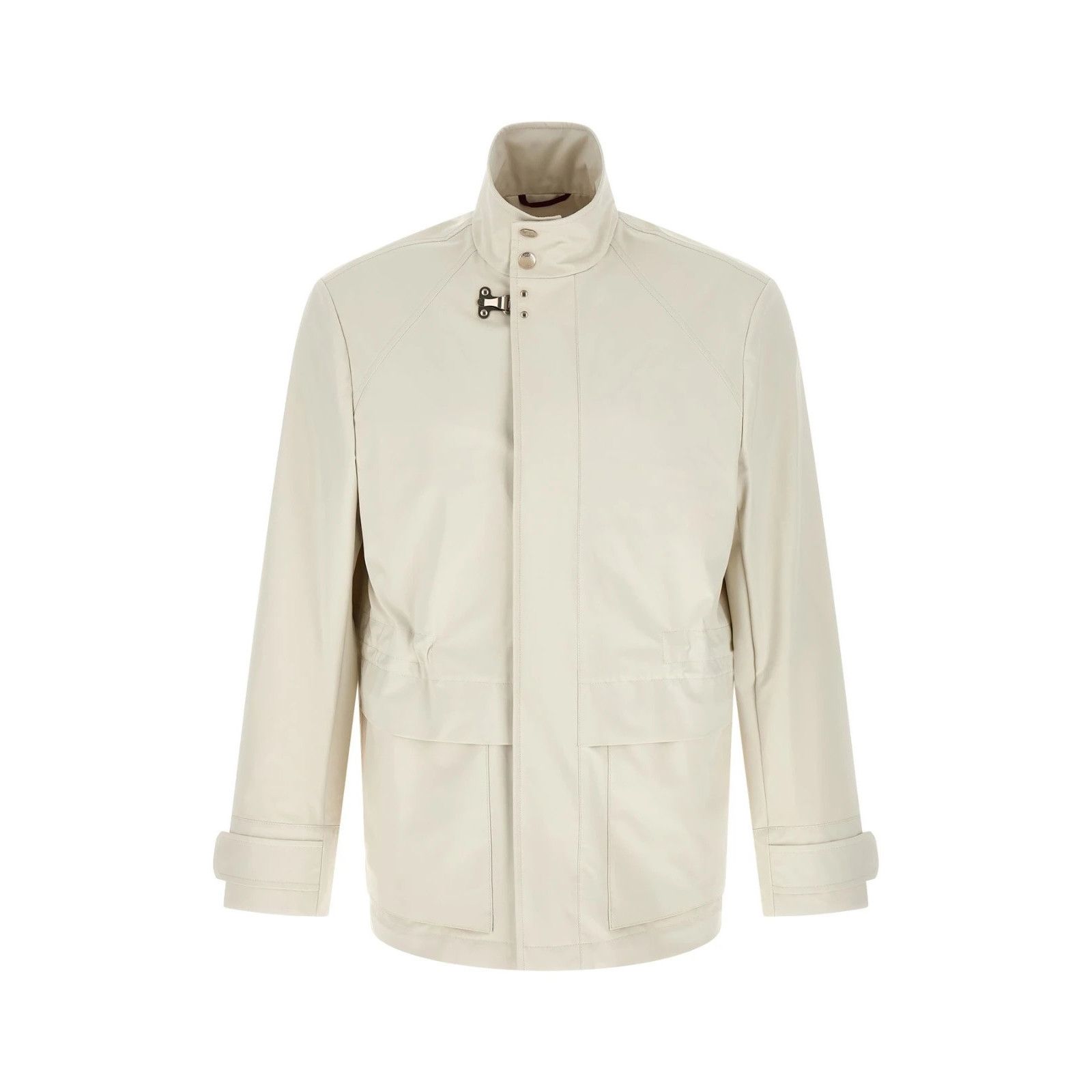 Brunello Cucinelli BRUNELLO CUCINELLI $5400 Off White Nylon Field Jacket New & Size US L / EU 52-54 / 3 - 1 Thumbnail