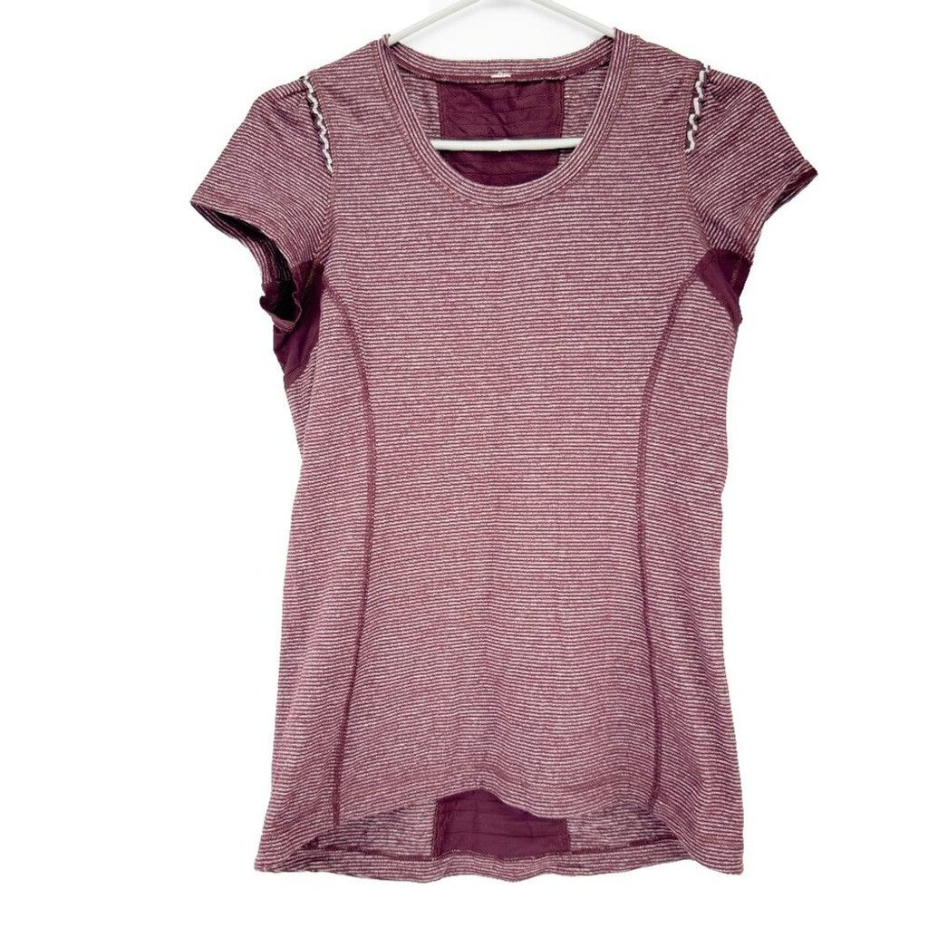 Lululemon LULULEMON Star Runner Red/White Bordeaux Tonka Stripe Sz 10 Size 3XL / US 20-22 - 3 Thumbnail