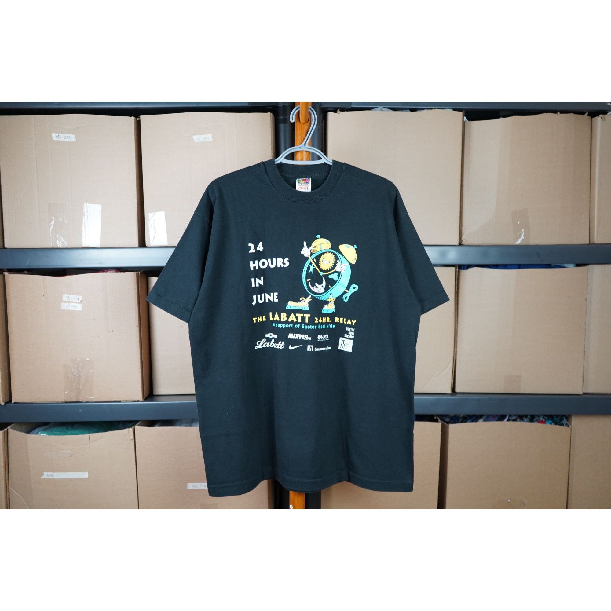 Vintage Black Vintage Labatt Event Tshirt Men's XL 100% Cotton #463 Size US XL / EU 56 / 4 - 1 Thumbnail