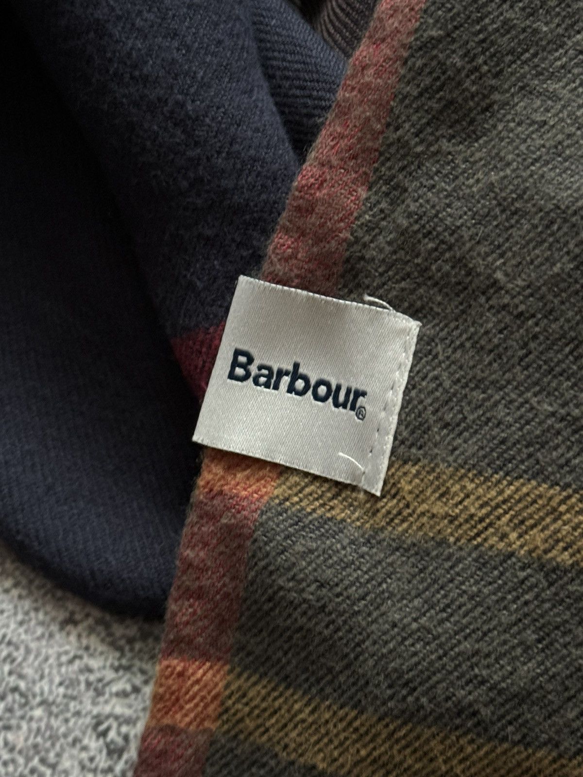 Barbour × Designer Barbour cotton scarf 🧣 all printed checkered unisex Size ONE SIZE - 4 Thumbnail