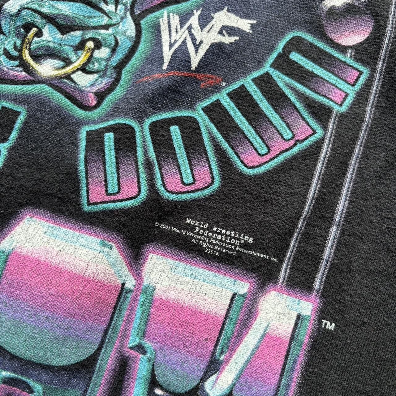 WWE vintage 2001 Y2K WWF THE ROCK LAYIN THE SMACKDOWN t-shirt Size US S / EU 44-46 / 1 - 4 Thumbnail