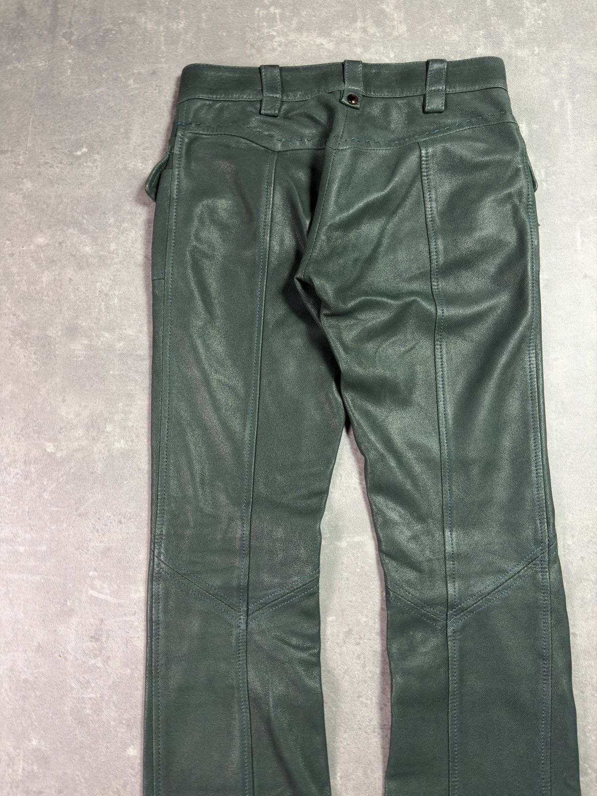 Just Cavalli 00s Leather Just Cavalli Cargo Flared Pants 27 28 Archive Size US 27 - 12 Thumbnail