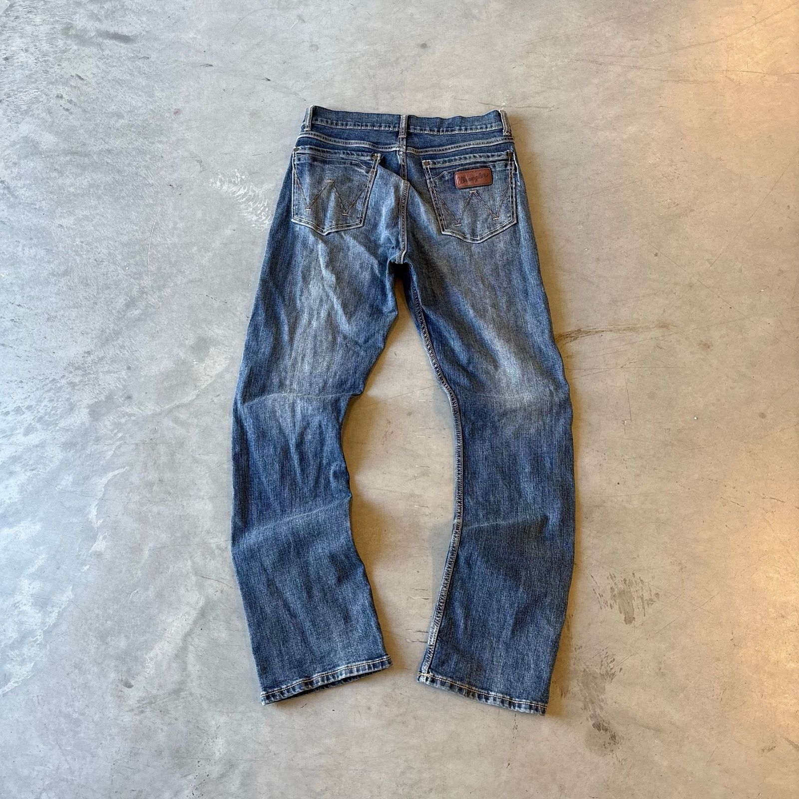 Wrangler y2k vintage faded washed bootcut jeans Size US 32 / EU 48 - 4 Thumbnail