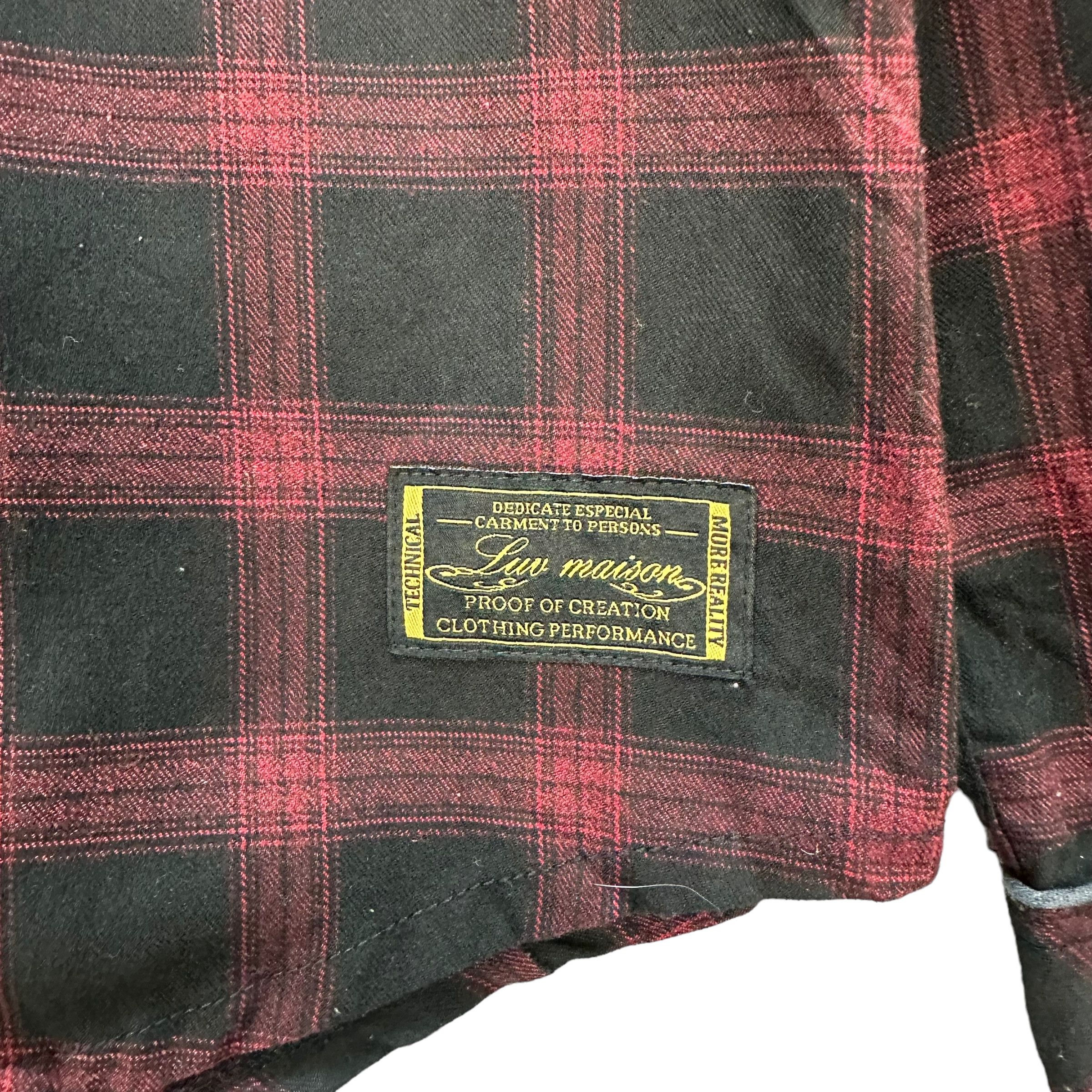 Japanese Brand LUV MAISON TARTAN DOUBLE LAYER HOODIE JACKET #8911-038 Size US M / EU 48-50 / 2 - 7 Thumbnail