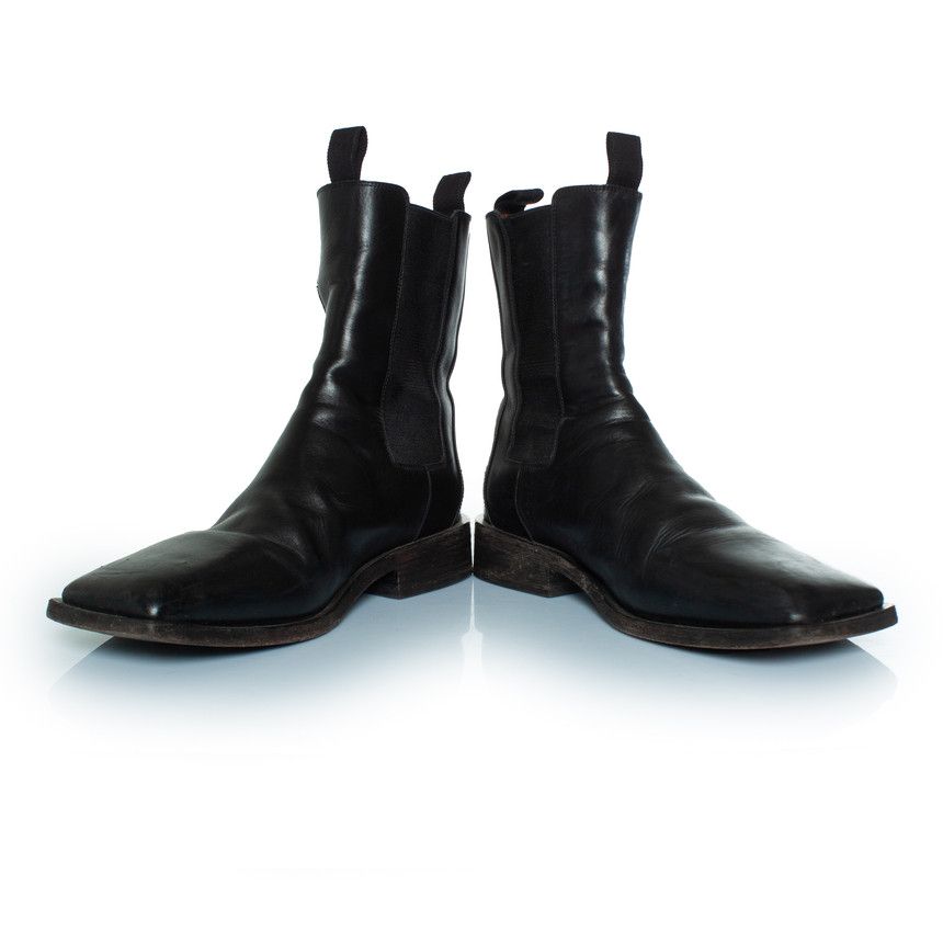 Marsell Marsell, Black leather Chelsea boots Size US 12 / EU 45 - 6 Thumbnail