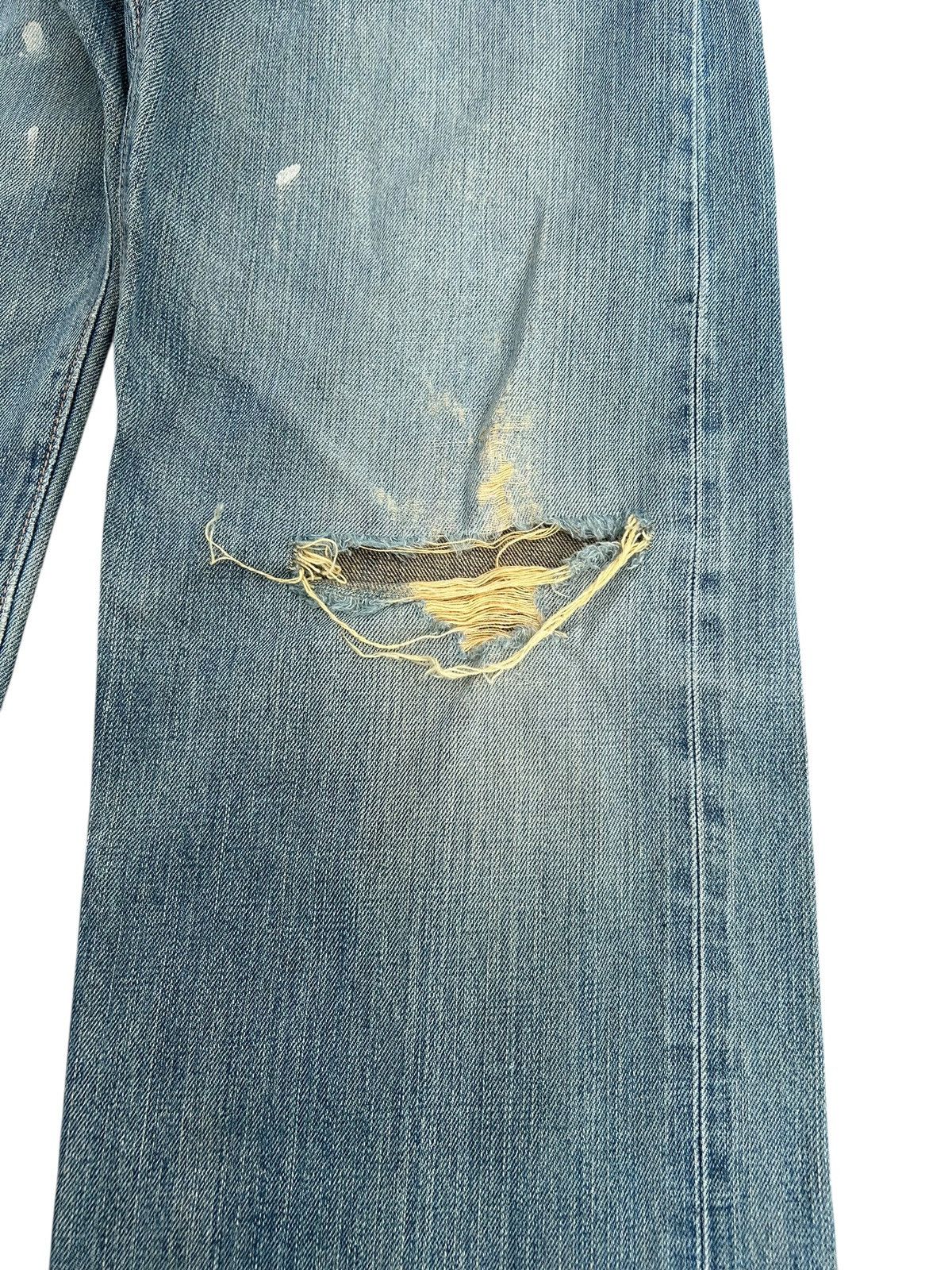 Japanese Brand × Kapital × Vintage Edwin Selvedge Distressed Baggy Mudwash Denim Jeans Size US 31 - 4 Thumbnail