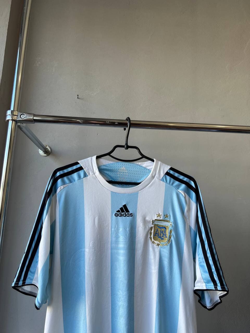Adidas 2007/2009 ARGENTINA TEAM SOCCER JERSEY FOOTBALL SHIRT ADIDAS Size US XL / EU 56 / 4 - 3 Thumbnail