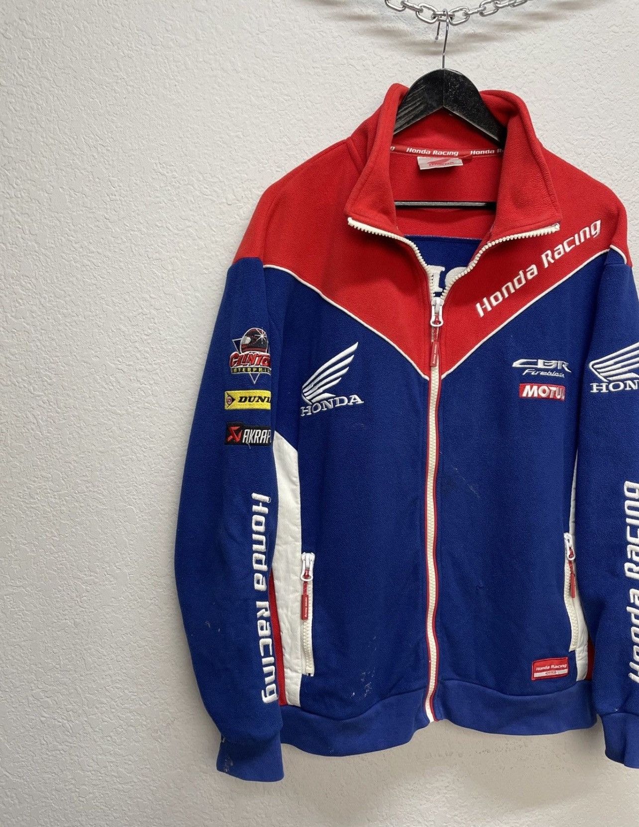Honda Vintage Y2K Honda Official Racing Teddy Fleece Jacket Size US L / EU 52-54 / 3 - 2 Thumbnail