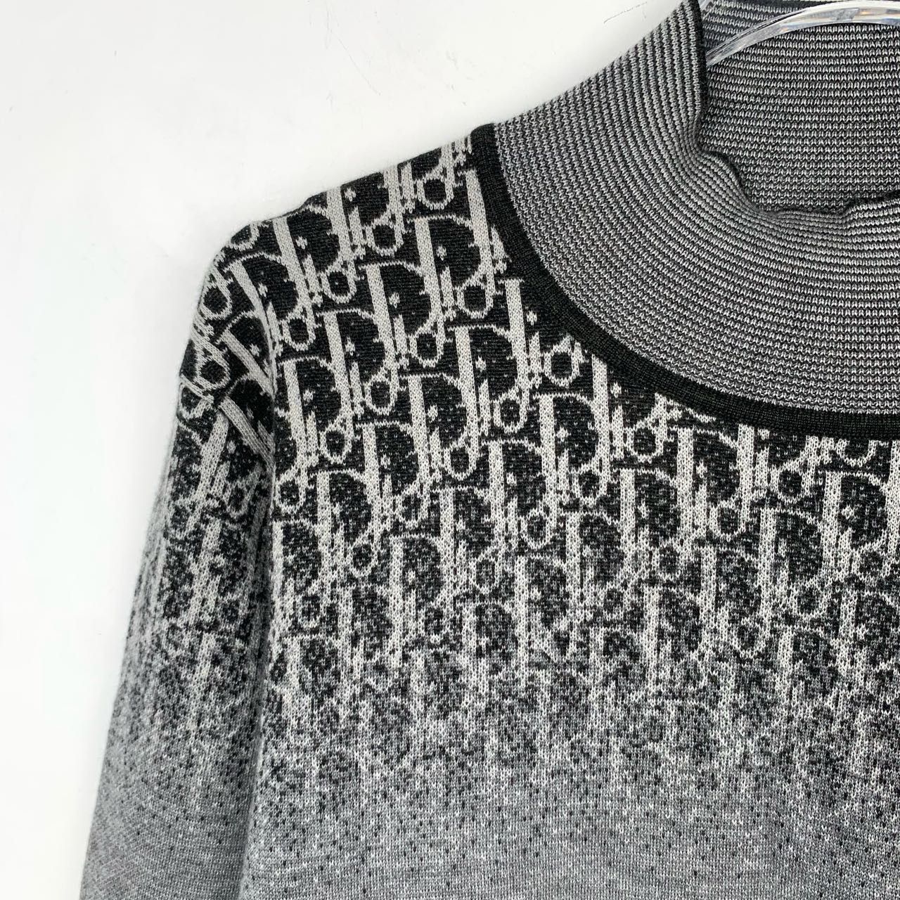 Dior Christian Dior Monogram Gradient Knit Sweater Long Sleeve Gr Size M / US 6-8 / IT 42-44 - 3 Thumbnail