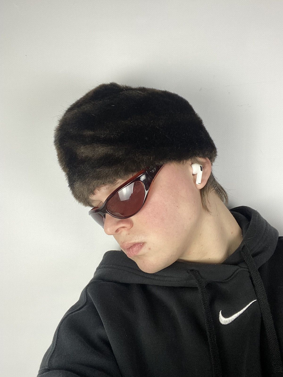20471120 × Hysteric Glamour VNTG Y2K Japanese Style Boxy Fuzzy Mohair Ushanka Hat A8G Size ONE SIZE - 1 Thumbnail