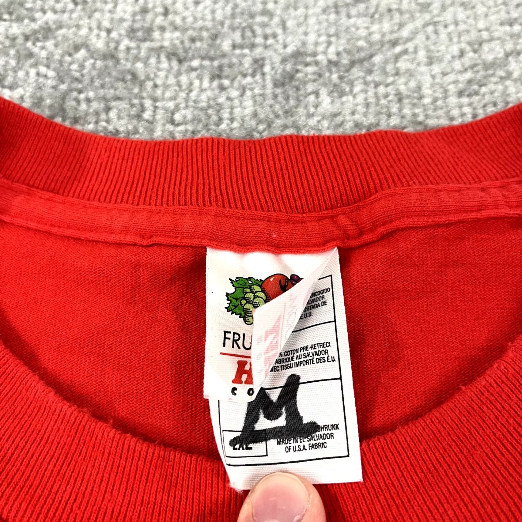 Fruit Of The Loom VINTAGE UNIVERSITY OF MARYLAND Shirt Mens 2XL Red Terrapins Turtle Graphic T Y2K University Mens Shirt 2XL Red Graphic Print Cotton Size US XXL / EU 58 / 5 - 6 Thumbnail