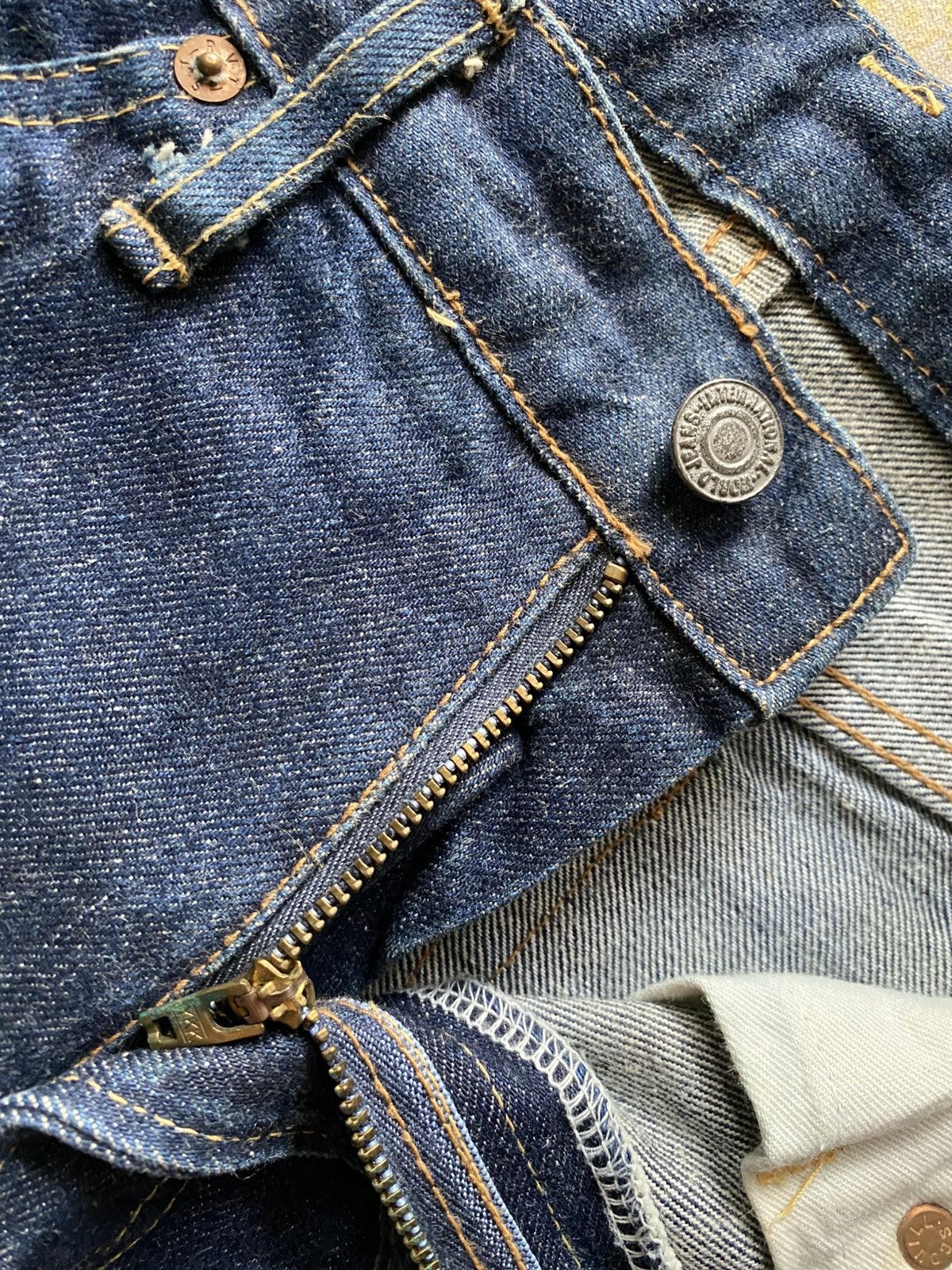 Japanese Brand Japan Made Wow Blue Denim Flare Jeans Size US 31 - 5 Thumbnail