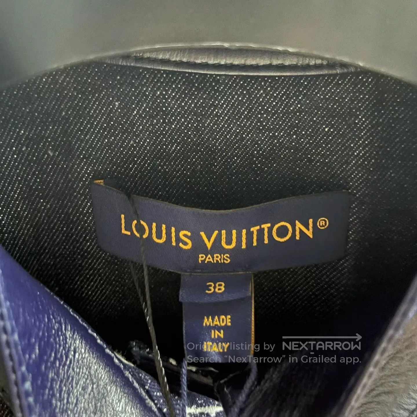 Louis Vuitton navy blue printed long sleeve jacket. Size US M / EU 48-50 / 2 - 2 Thumbnail