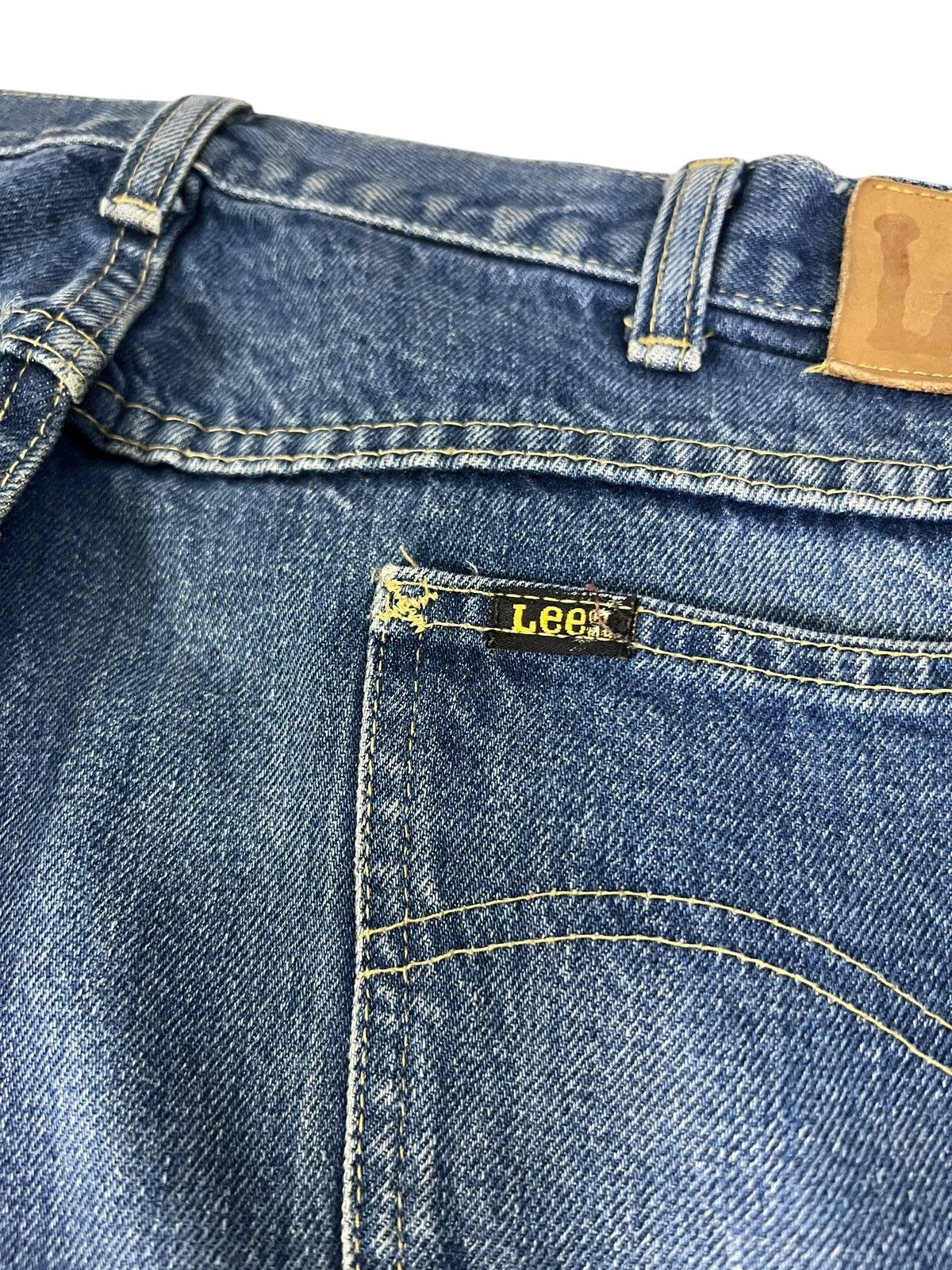 Vintage 70’s Lee Riders Button Scovill Denim Jean Size US 33 - 15 Thumbnail