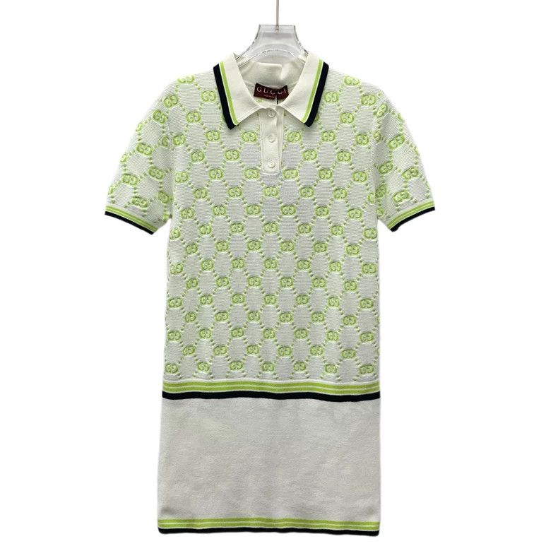 Gucci Gucci 24 color-blocked logo inlaid full-print cotton lapel Size M / US 6-8 / IT 42-44 - 1 Thumbnail