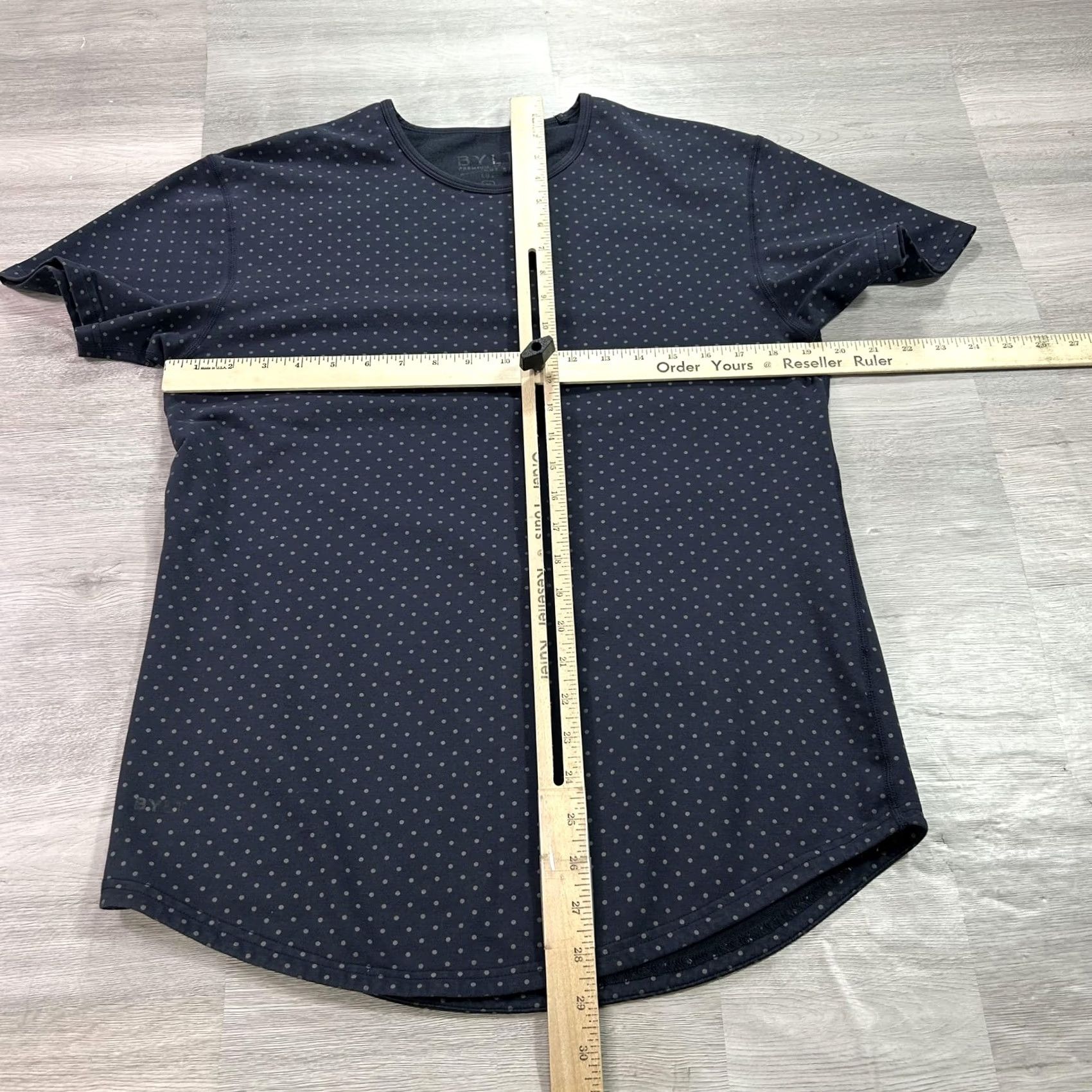 Vintage BYLT Shirt Mens L Blue Polka Dot Crewneck Drop-Cut Tee Size US L / EU 52-54 / 3 - 6 Thumbnail