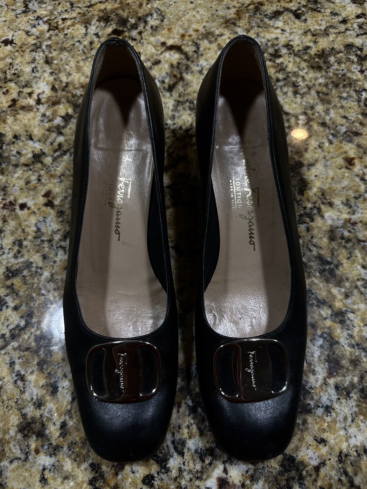 Designer × Salvatore Ferragamo × Vintage Vintage Salvatore Ferragamo Boutique Heels Size US 9 / IT 39 - 1 Thumbnail