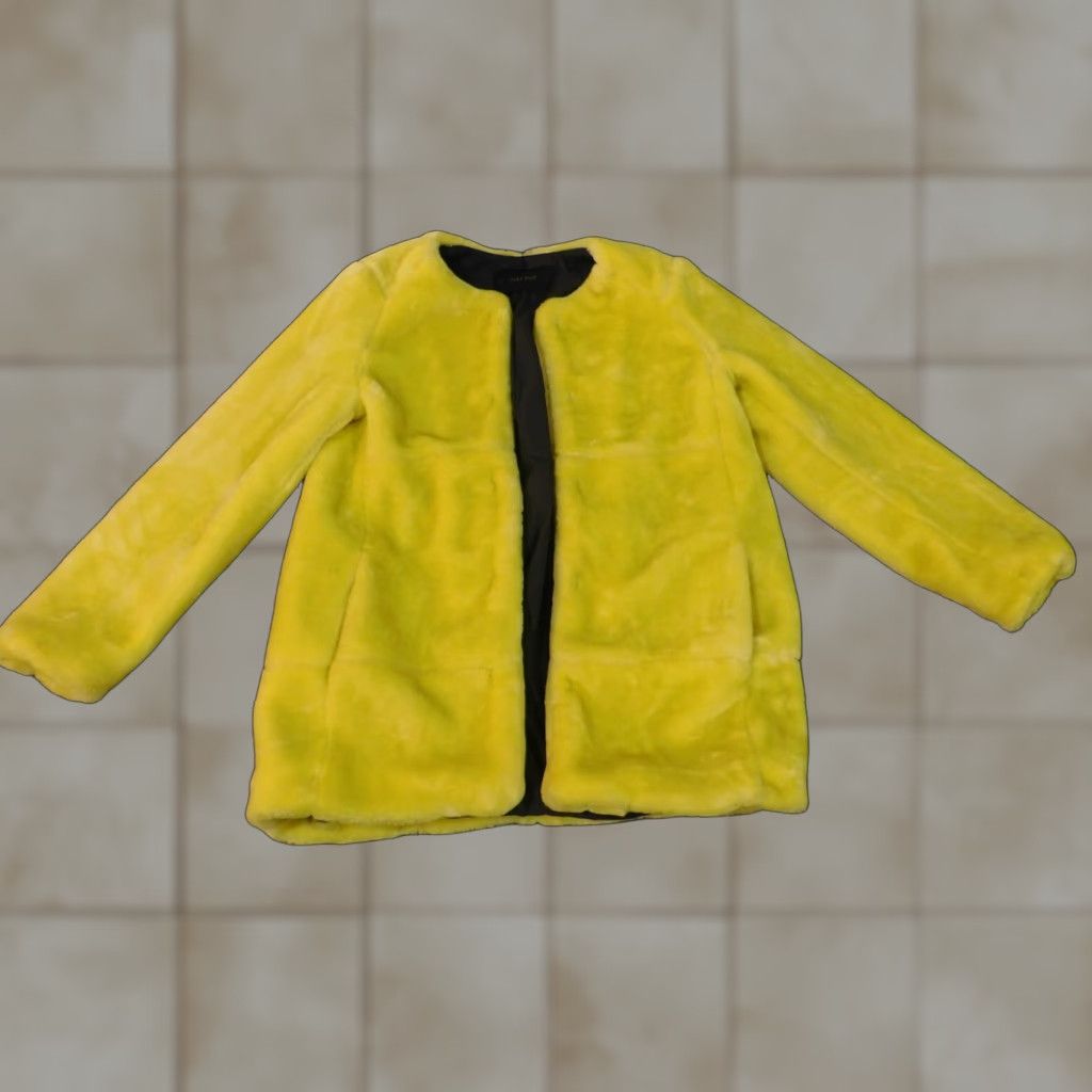 Zara Zara Jacket Womens M Yellow Hook Night Party Show Gala Fashion Jacket Size M / US 6-8 / IT 42-44 - 1 Thumbnail