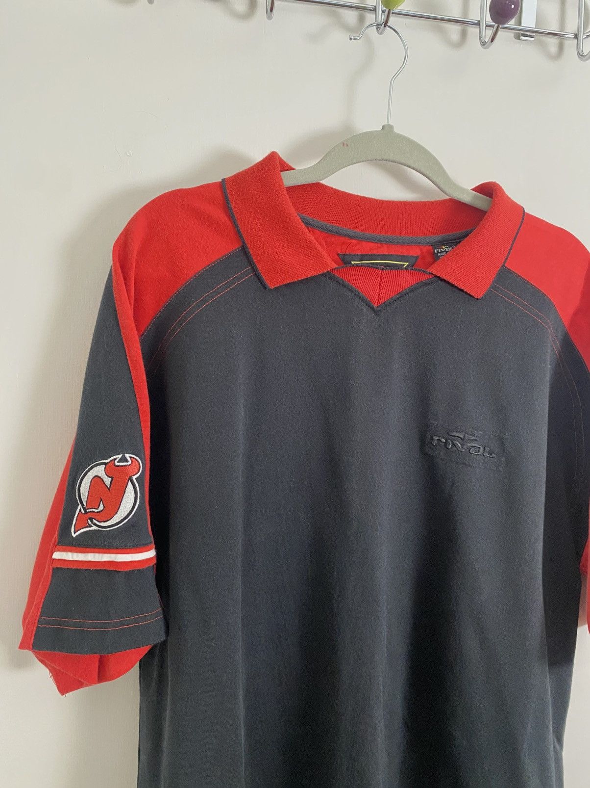 Other Rival New Jersey Devils Rare Polo Shirt Size US L / EU 52-54 / 3 - 2 Thumbnail