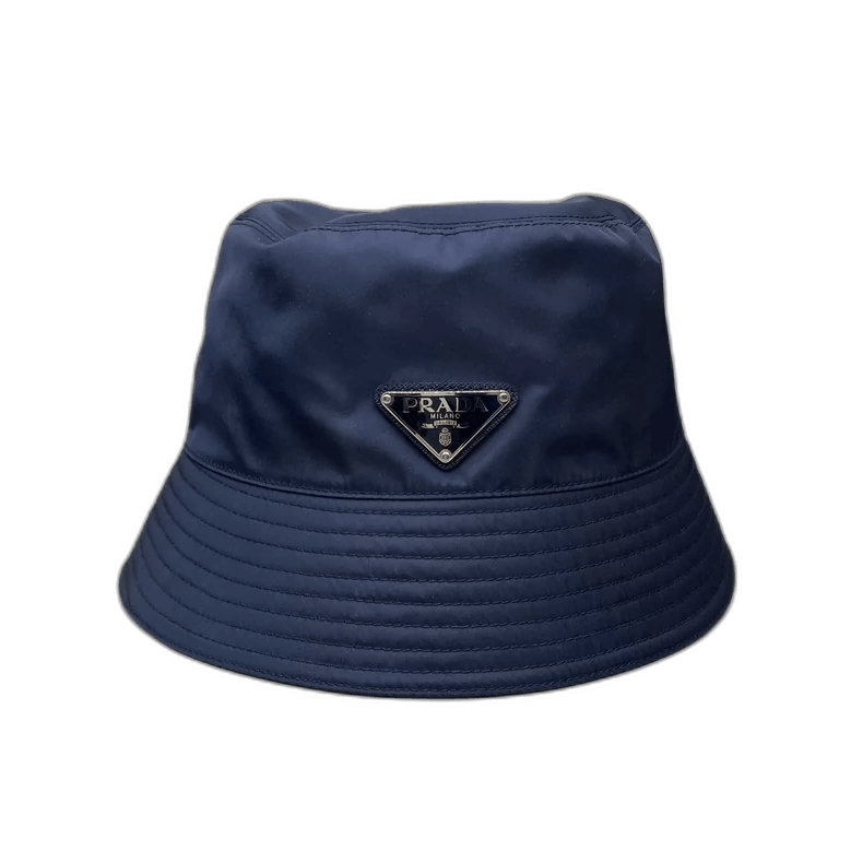 Prada Navy Blue Bucket Hat Size L -2505