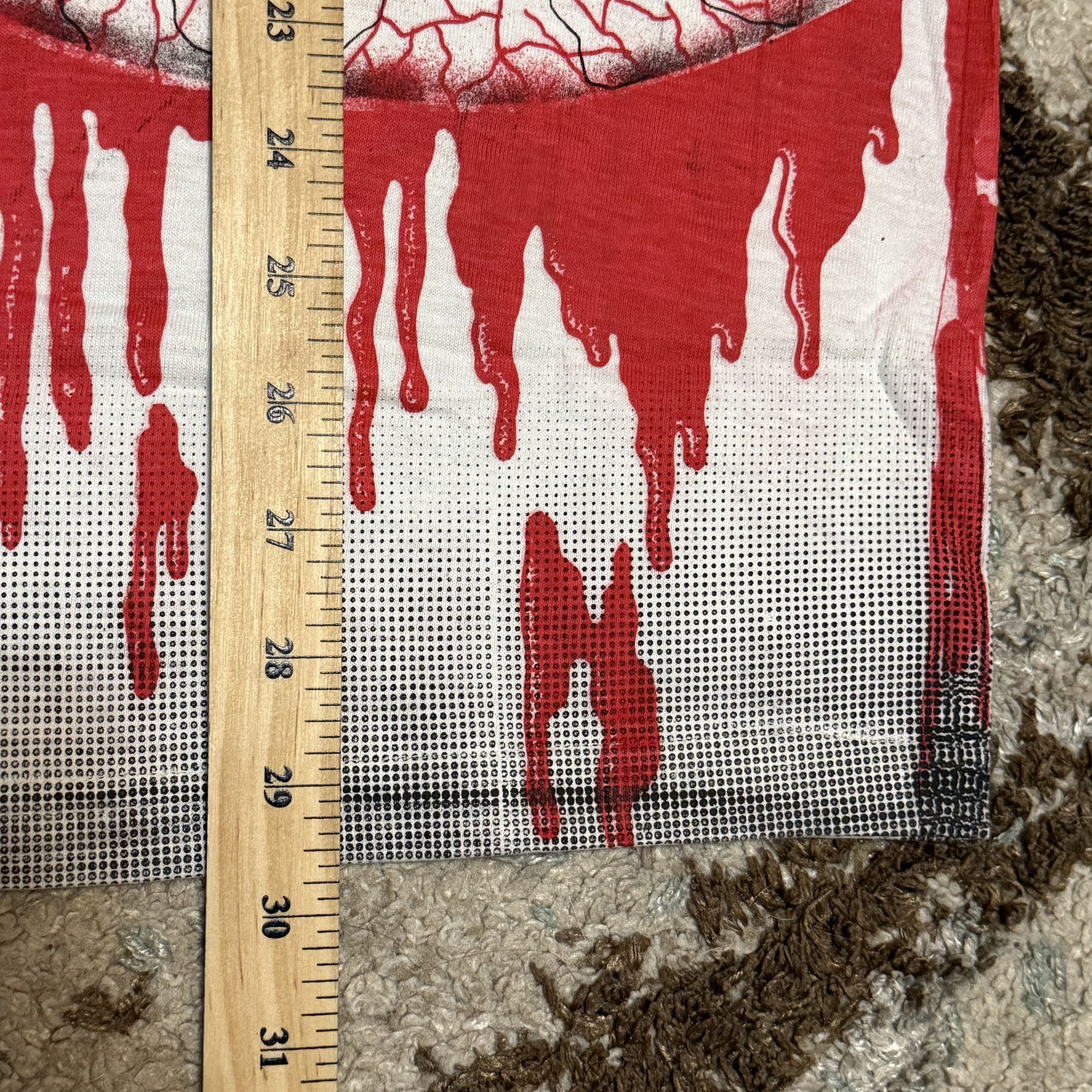 Liquid Blue × Vintage Vintage 90s Morbid Rags Skeleton Shirt AOP Size XL Eyes Size US XL / EU 56 / 4 - 9 Thumbnail