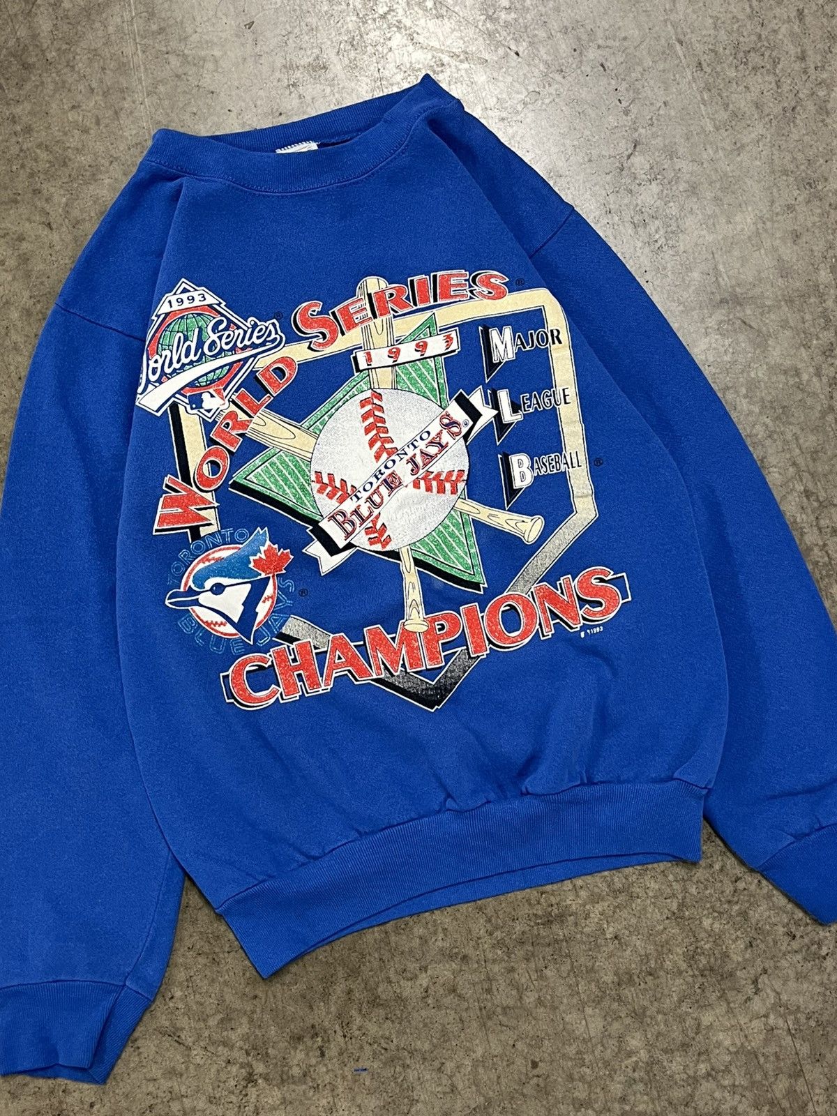 Vintage Vintage Toronto blue jays MLB baseball 90s crewneck hype Size US M / EU 48-50 / 2 - 3 Thumbnail