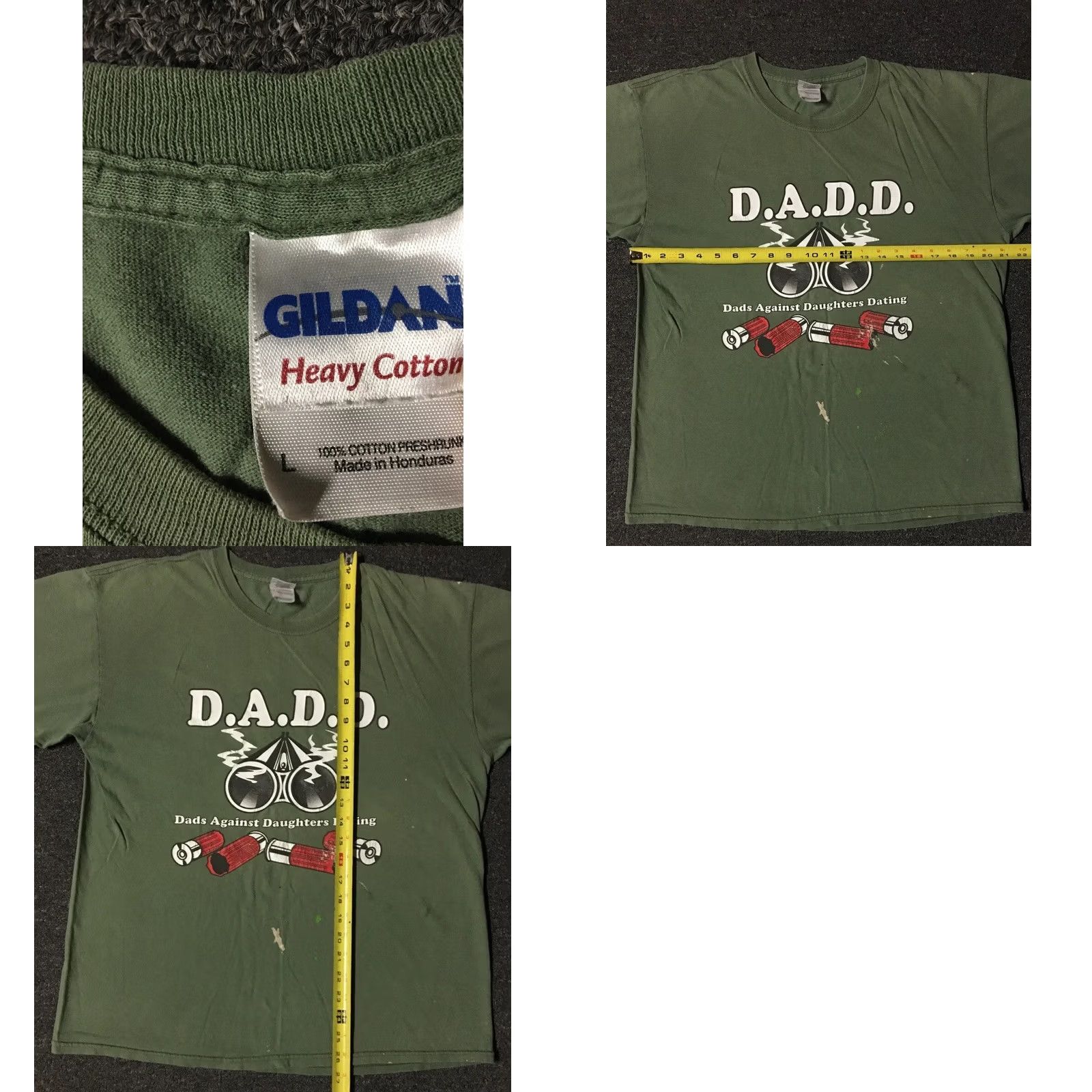 Vintage VINTAGE DADD Dads Against Daughters Dating Shirt M Funny Joke Grunge 90s Green Mens Size US M / EU 48-50 / 2 - 8 Thumbnail
