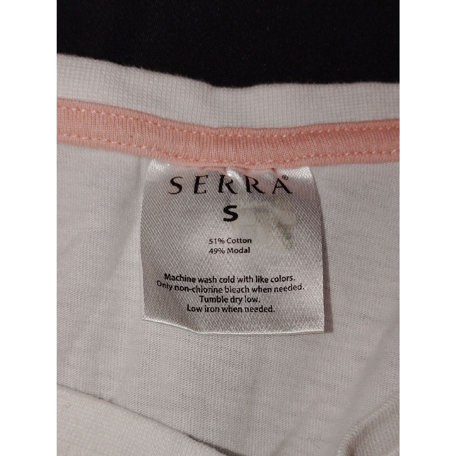 Sierra Serra Pink White Gray Chevron Short Sleeve Tee Size S / US 4 / IT 40 - 4 Thumbnail