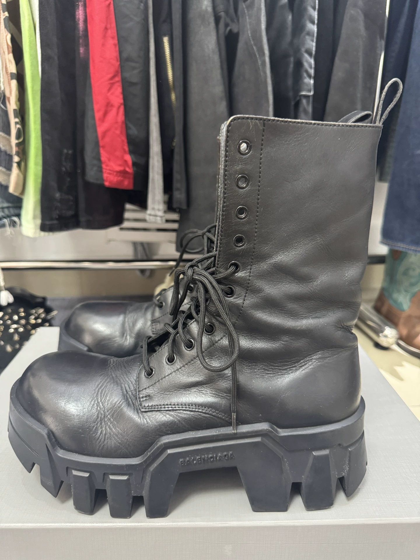 Balenciaga Balenciaga Bulldozer Boots, Black Size US 10 / EU 43 - 3 Thumbnail