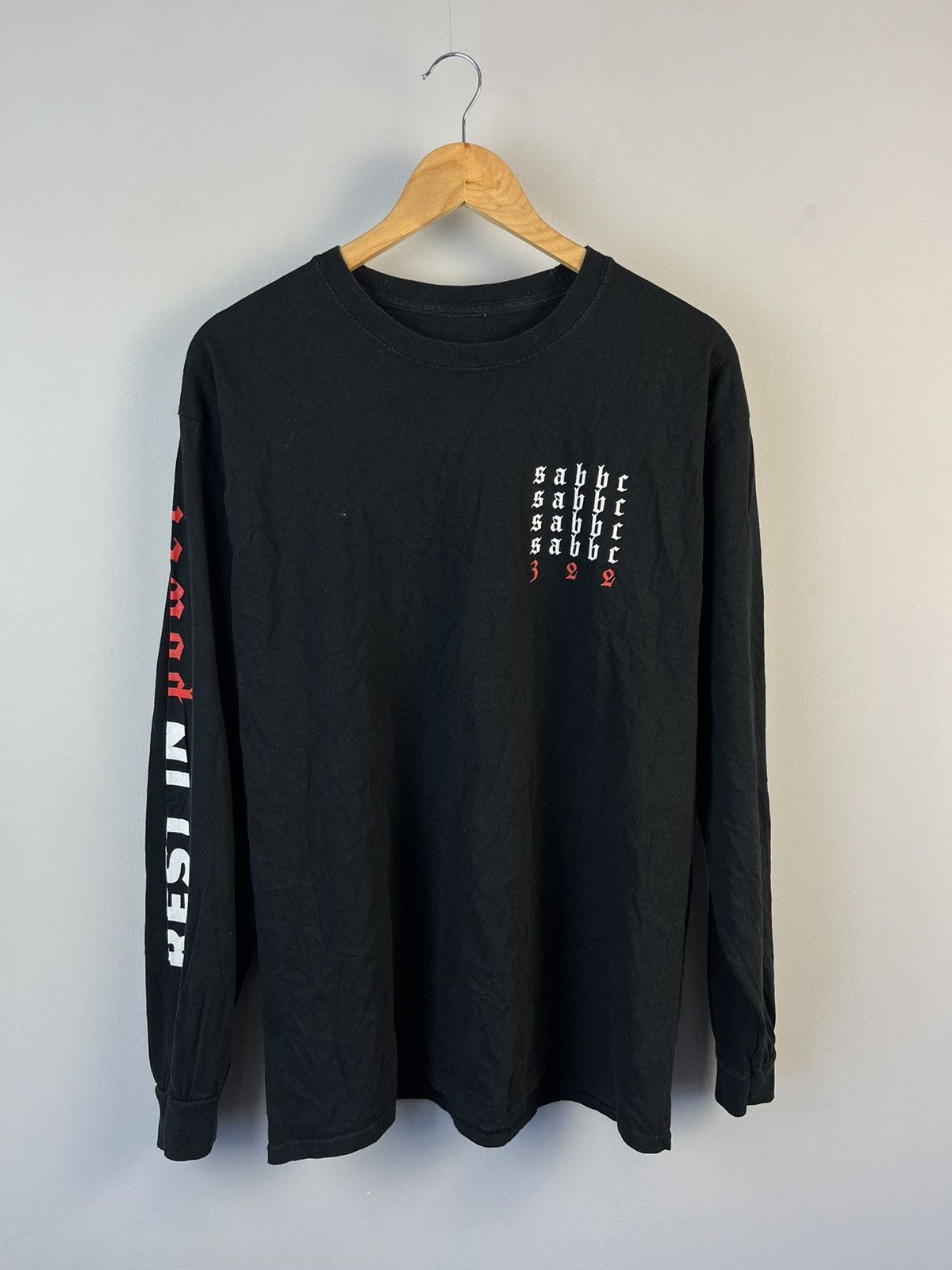 Vintage SABBC 322 Vintage Retro Y2K Cotton Long Sleeve Tee Shirt Size US L / EU 52-54 / 3 - 1 Thumbnail