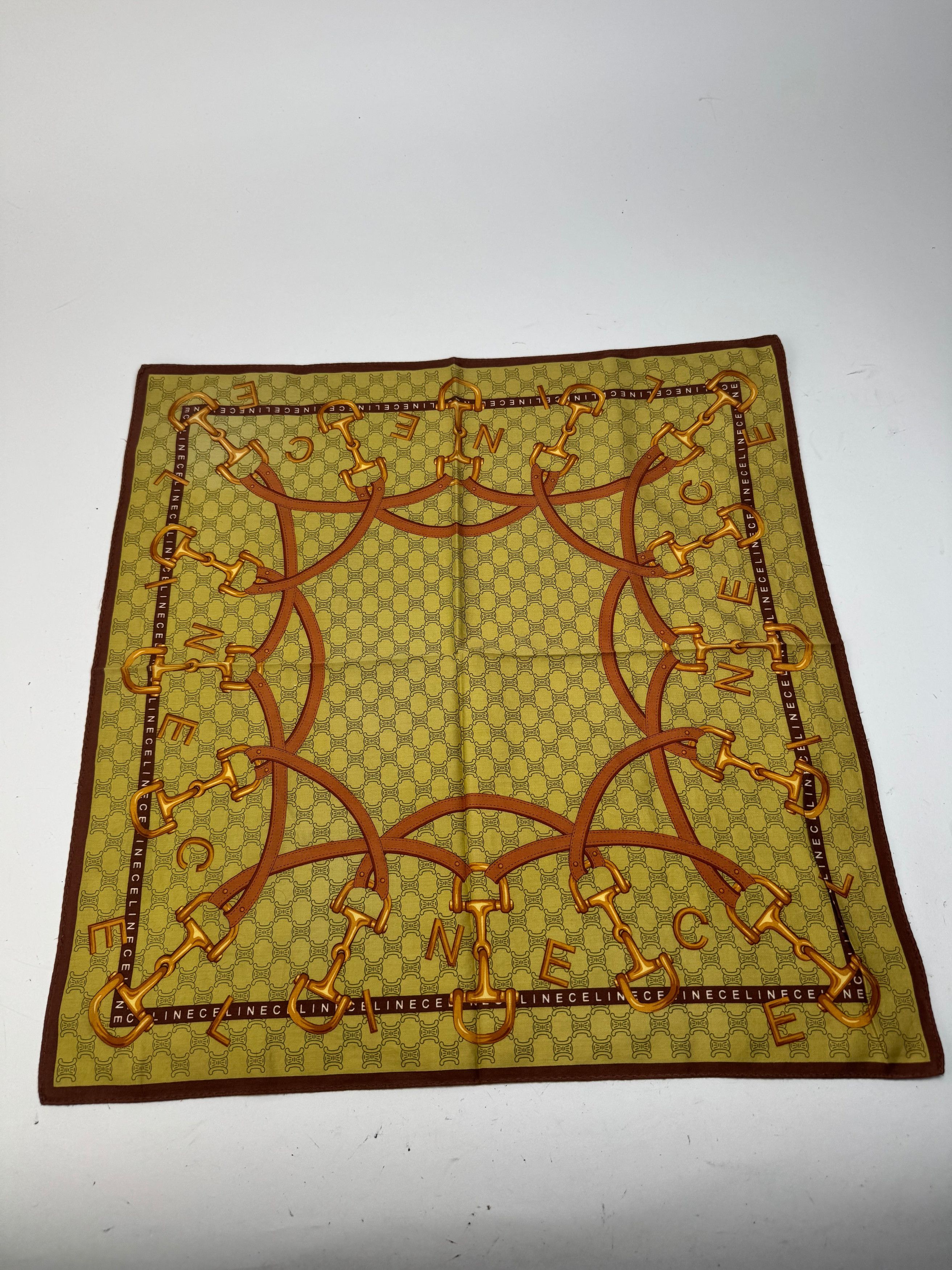 Celine Vintage Scarf Yellow Size ONE SIZE - 1 Thumbnail