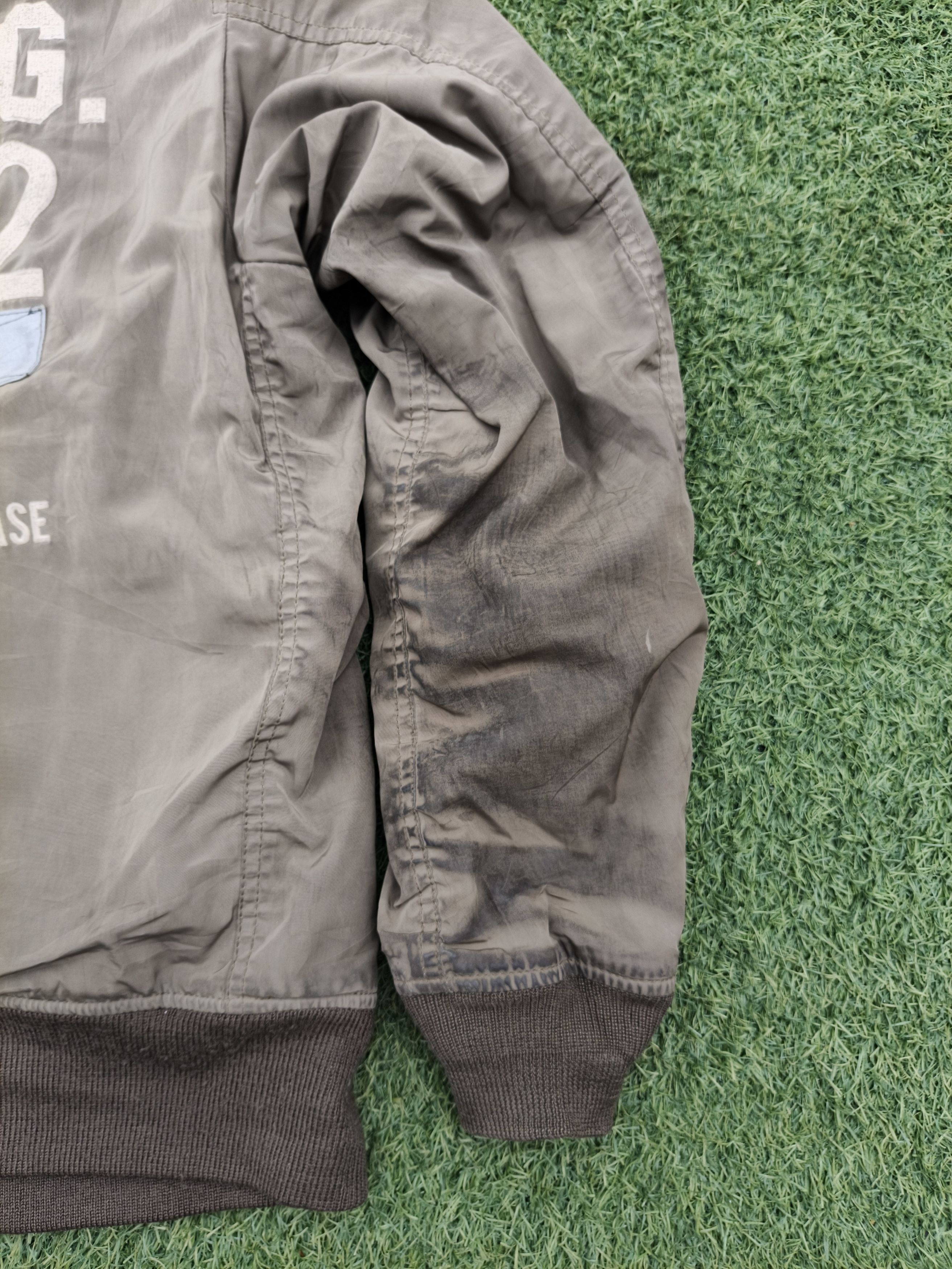 Avirex Avirex NYANG US Air Force Distressed Bomber Jacket Size US XXL / EU 58 / 5 - 22 Thumbnail