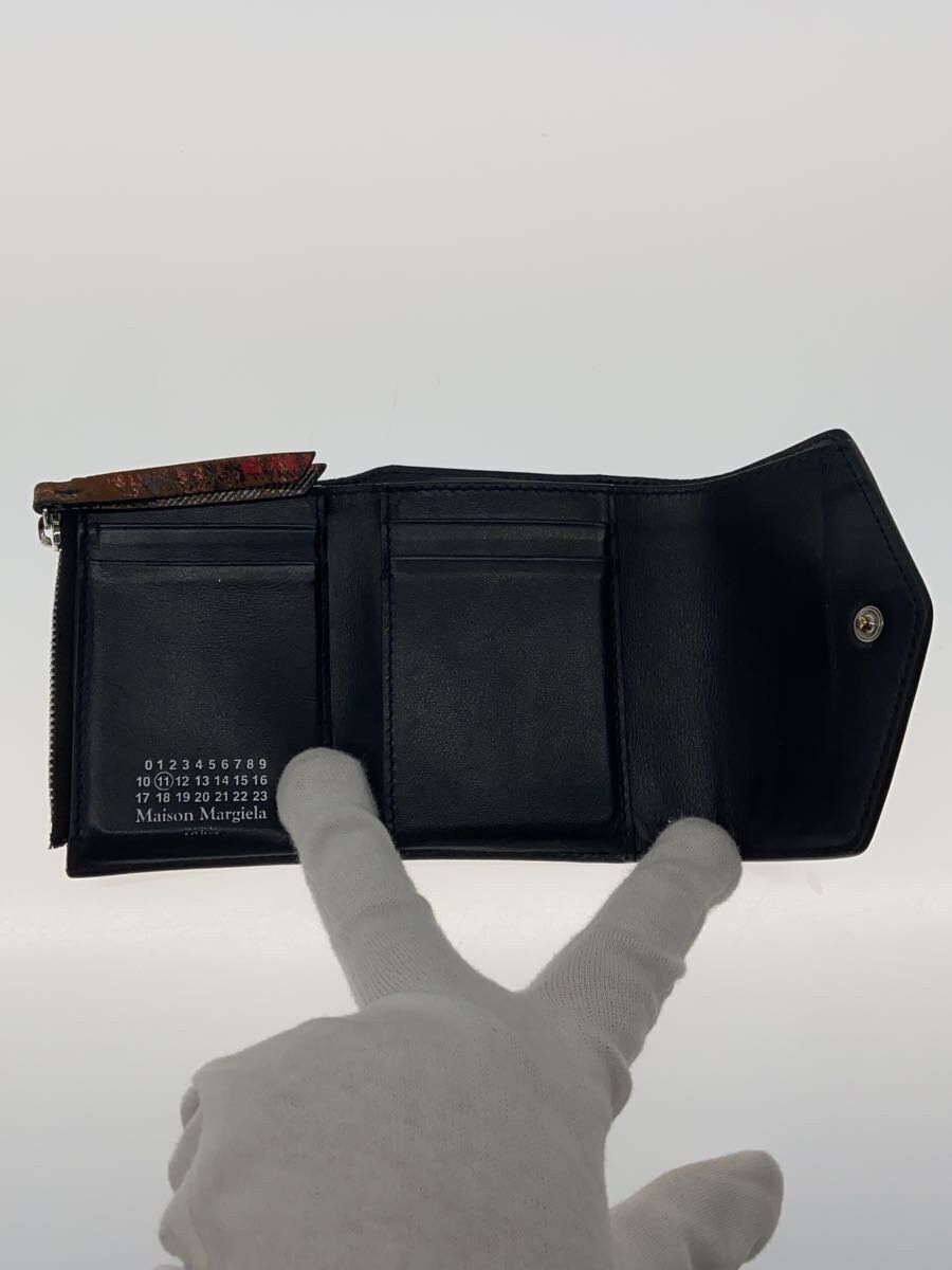 Maison Margiela Distressed Plaid Stitch Leather Wallet Size ONE SIZE - 3 Thumbnail
