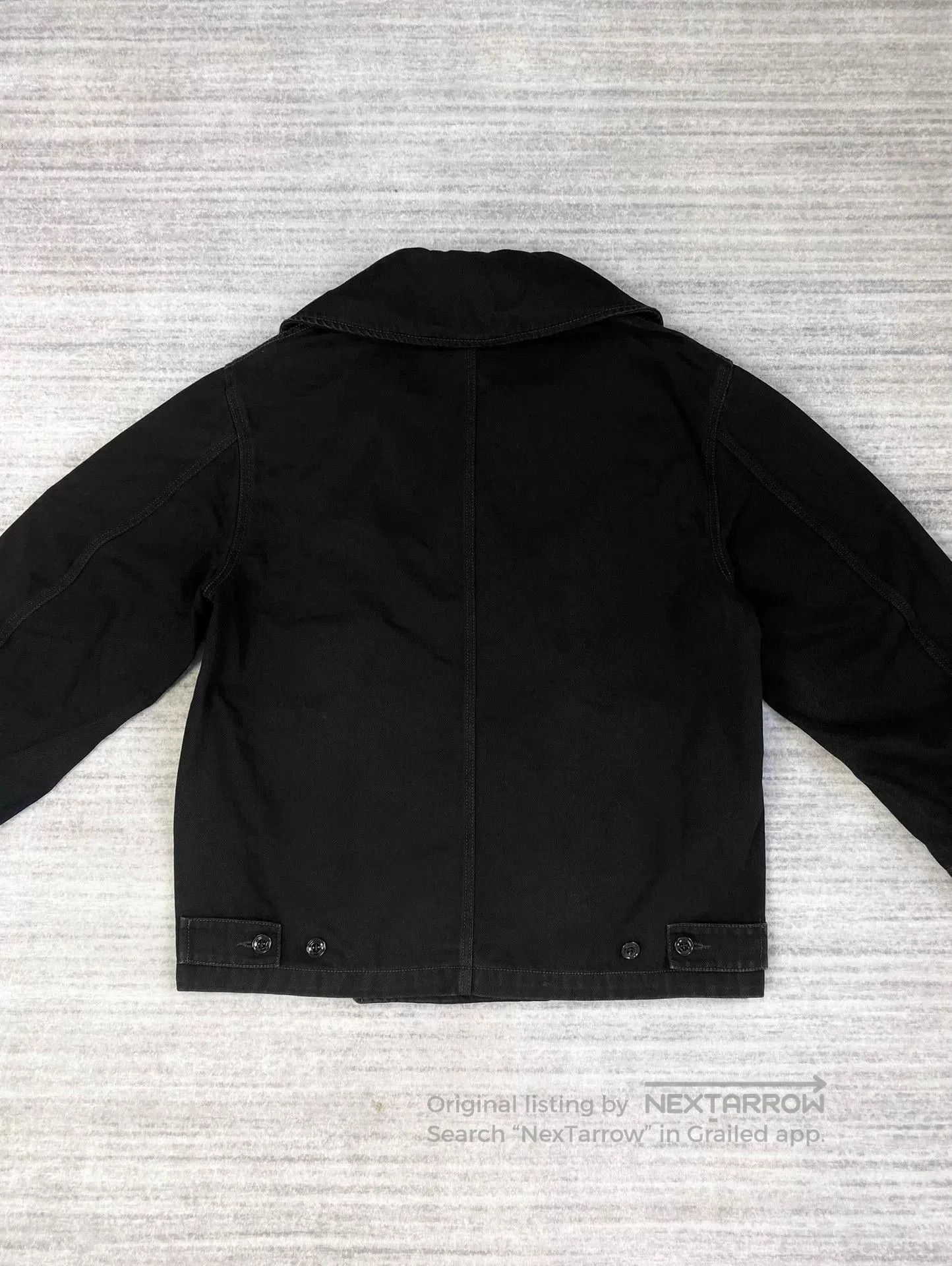 Lemaire black double-breasted jacket with collar. Size US XXS / EU 40 - 3 Thumbnail